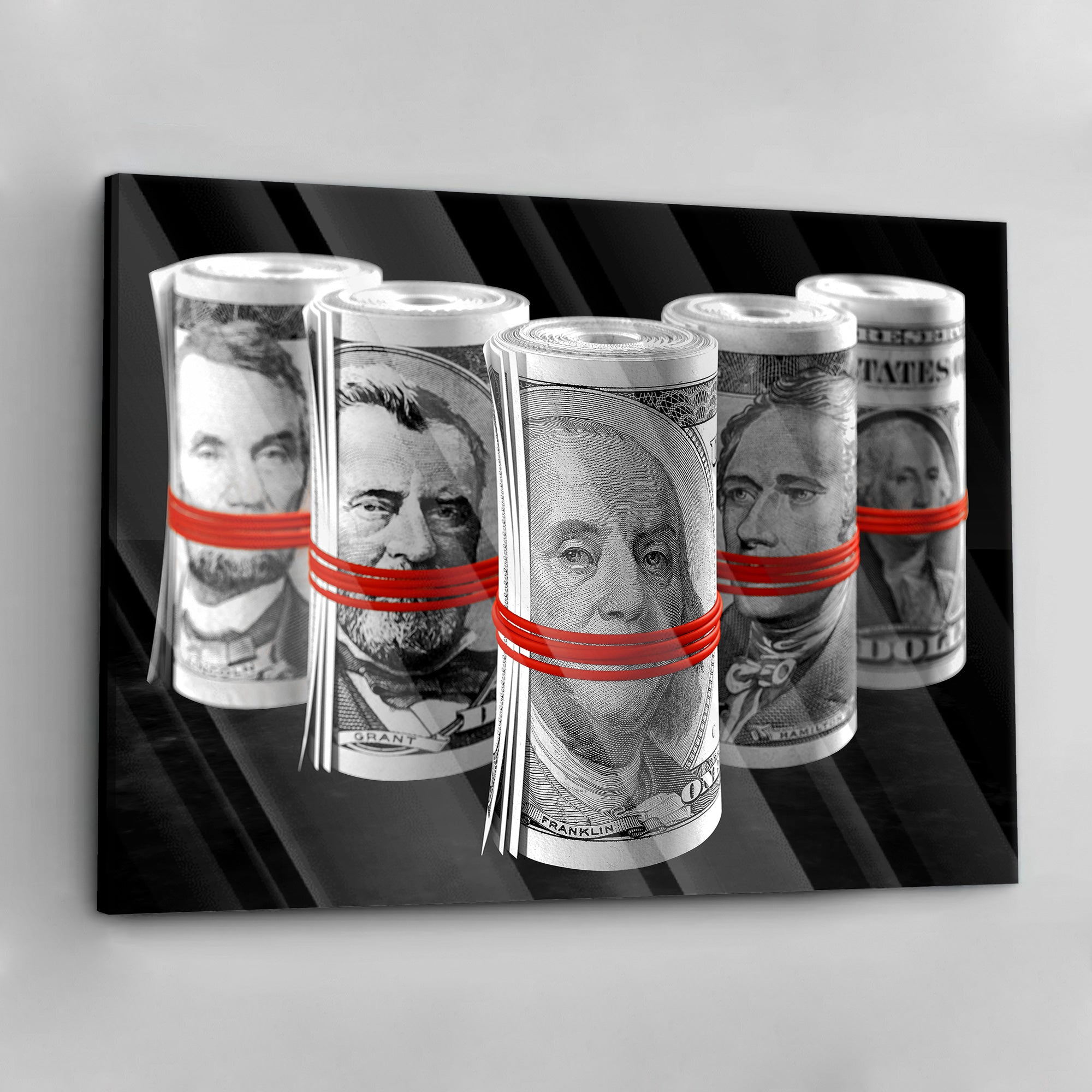 Dollar Stacks - Alu Acrylglas