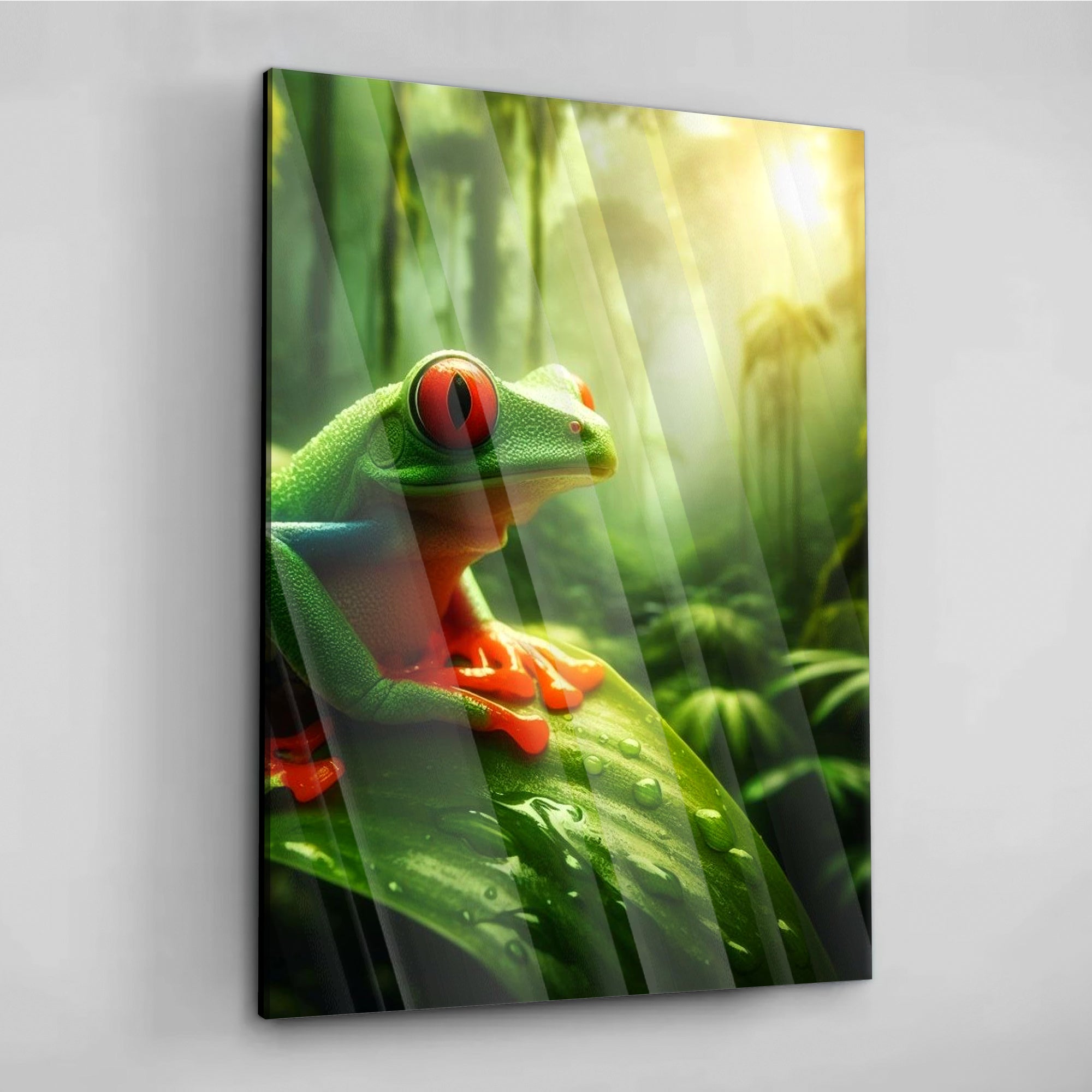 The Jungle Frog - Alu Acrylglas
