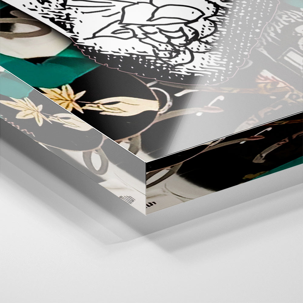 The Human Stringbean - acrylic glass