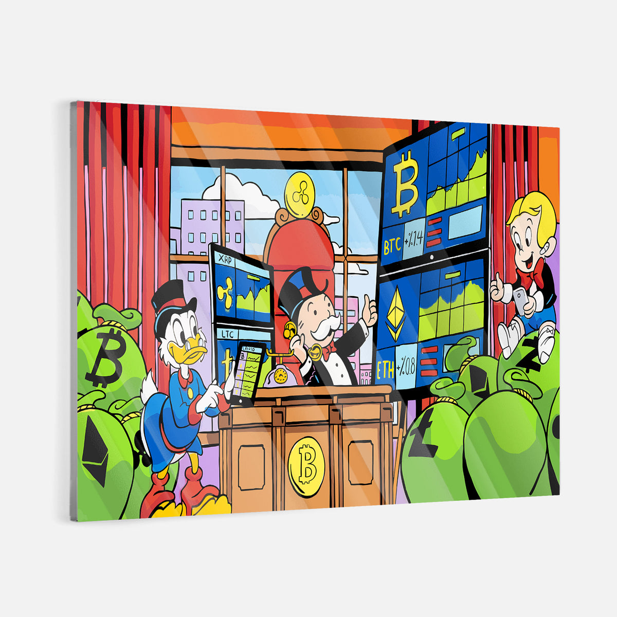 #investtalks - acrylic glass