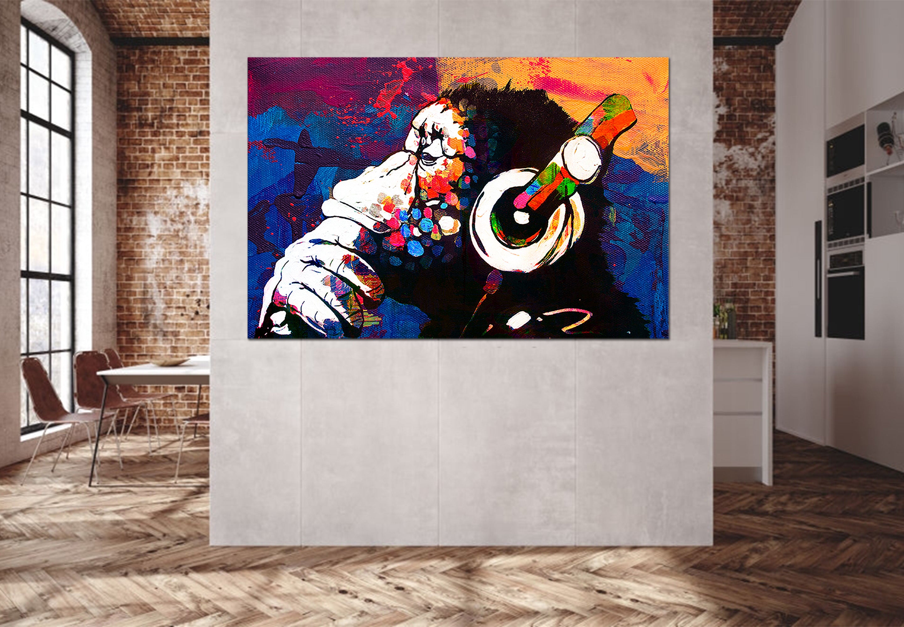 Thoughtful Monkey - acrylic glass