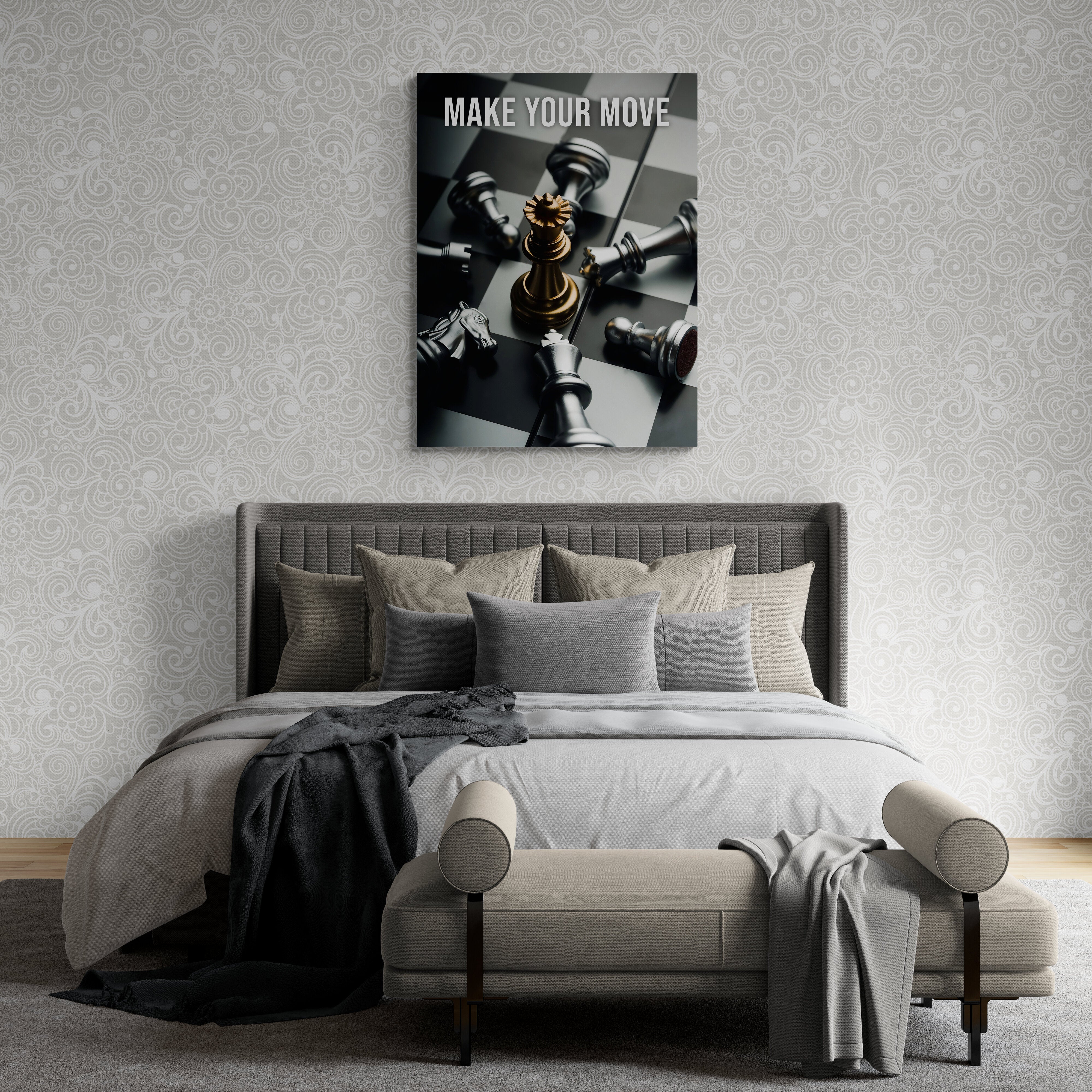 Chess King - Alu Acrylglas