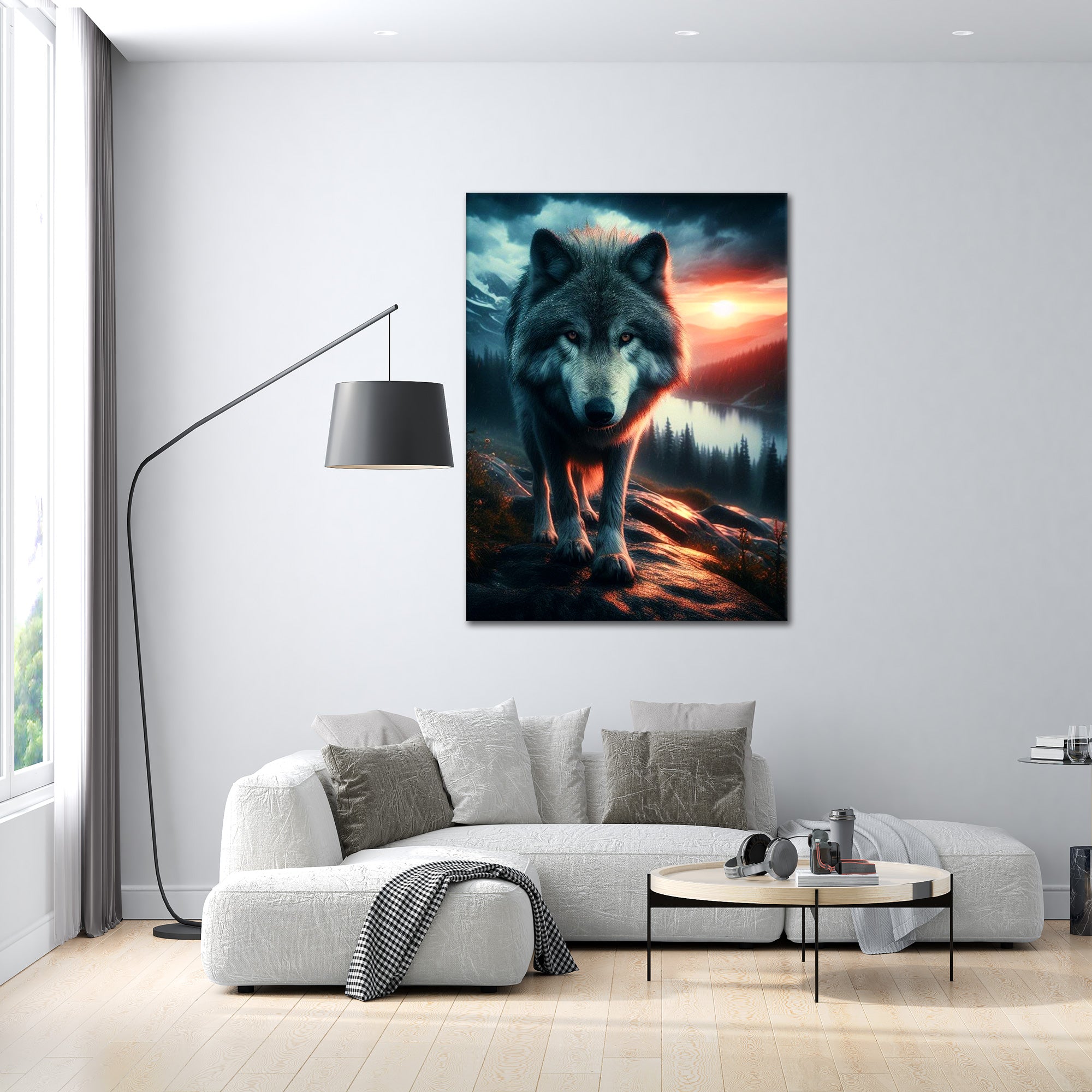 Twilight Wolf - Leinwandbild