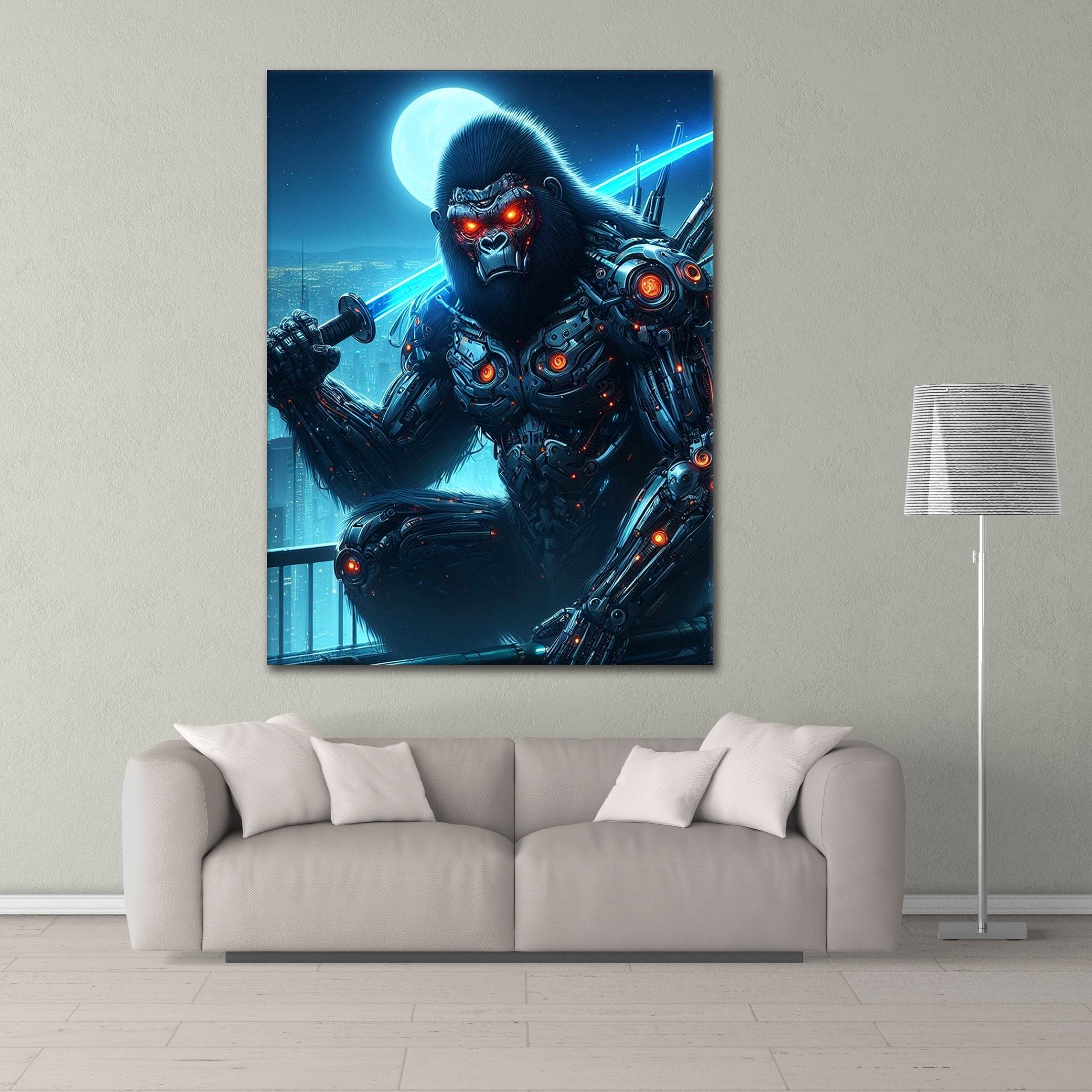 Mech Gorilla - Leinwandbild