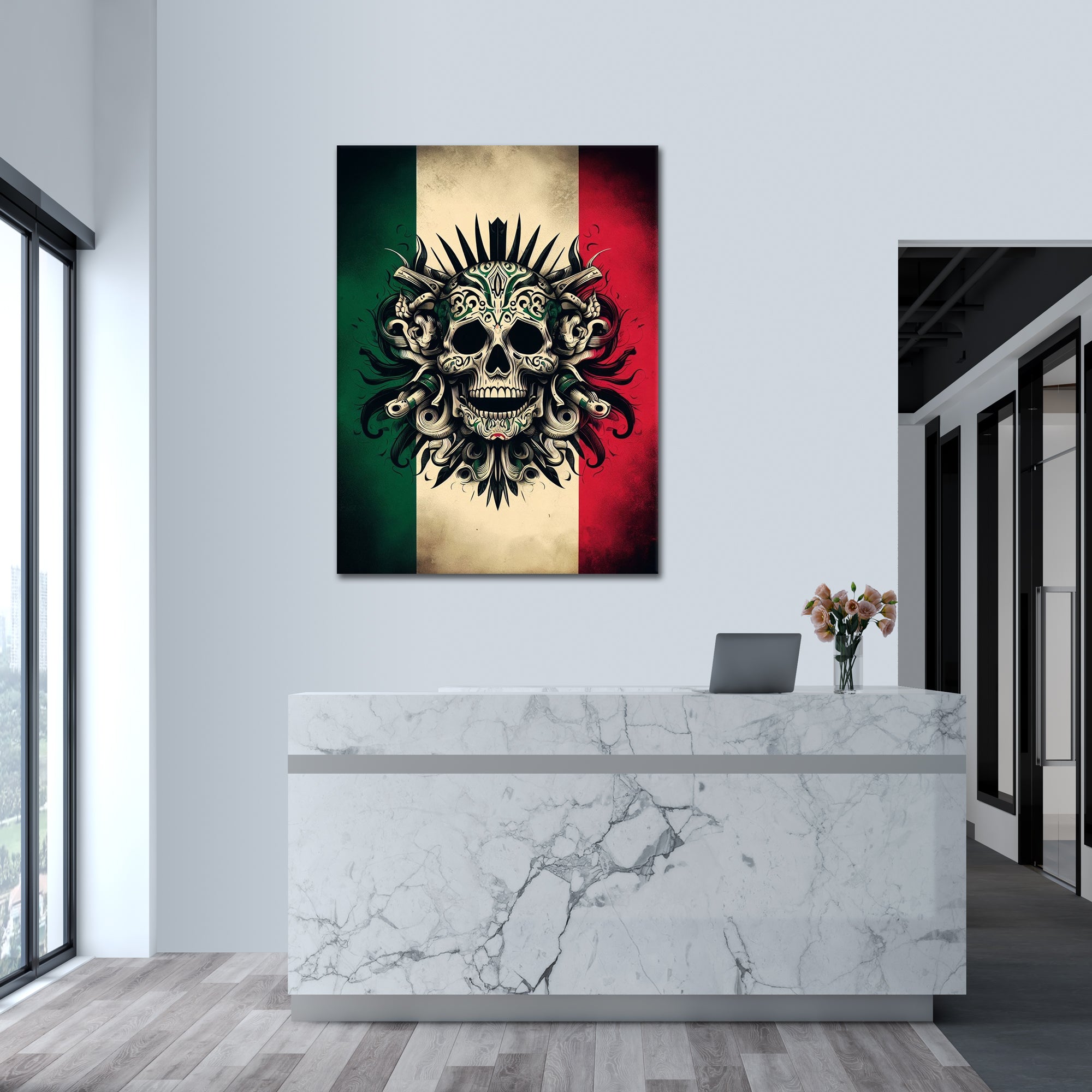 Mexican Skull - Alu Acrylglas