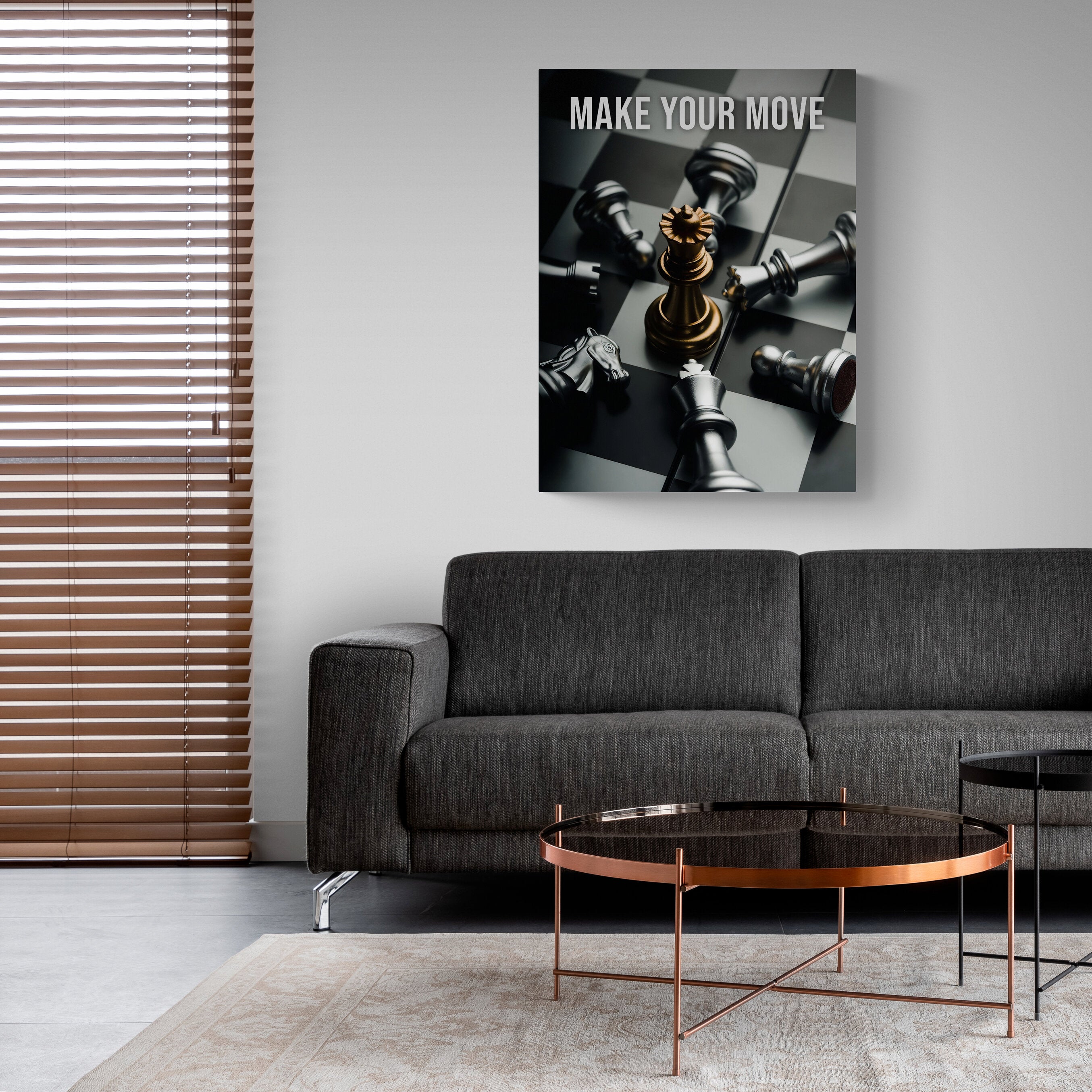 Chess King - Alu Acrylglas