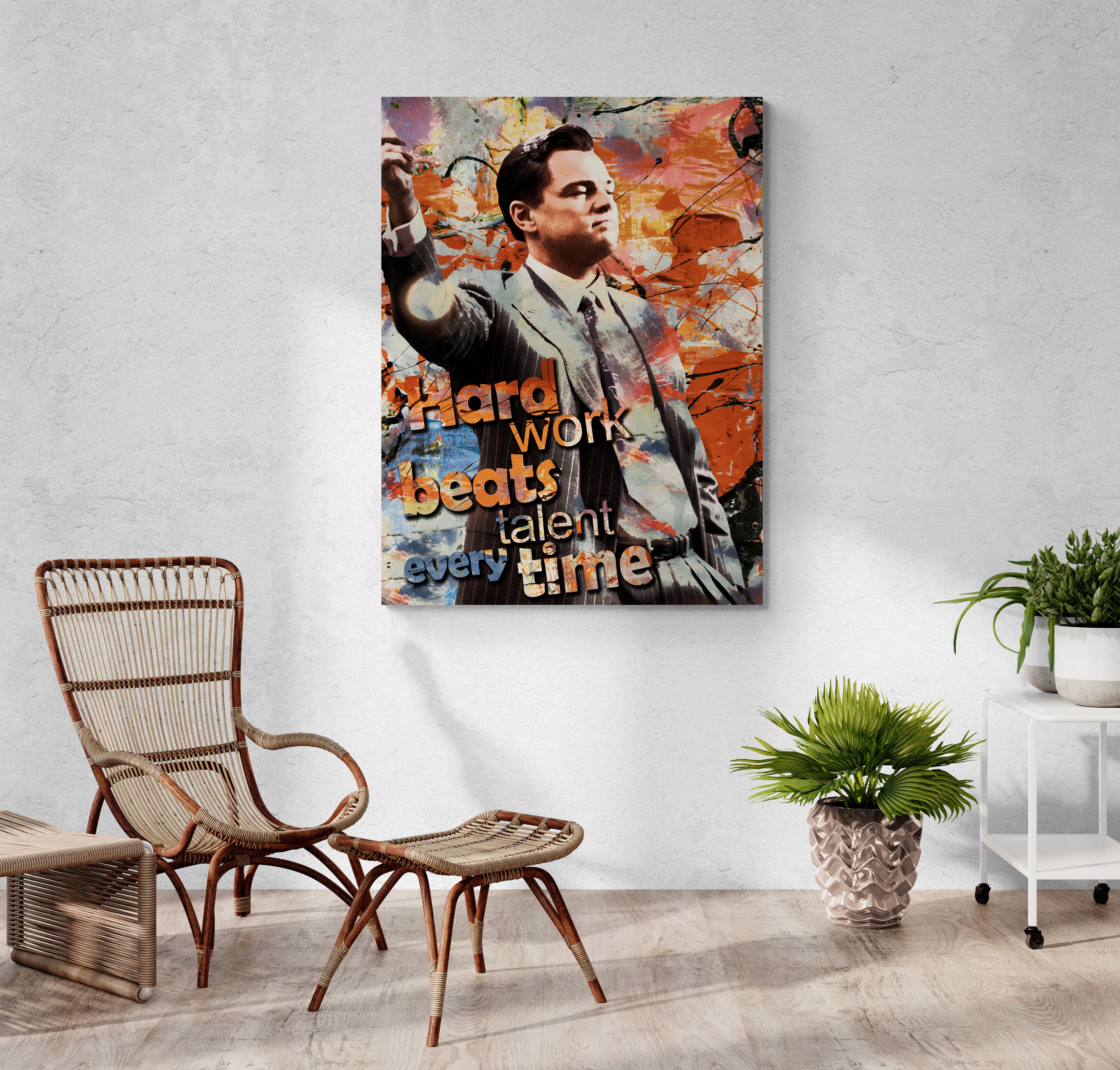 Hard Work Beats Talent - Alu Acrylglas