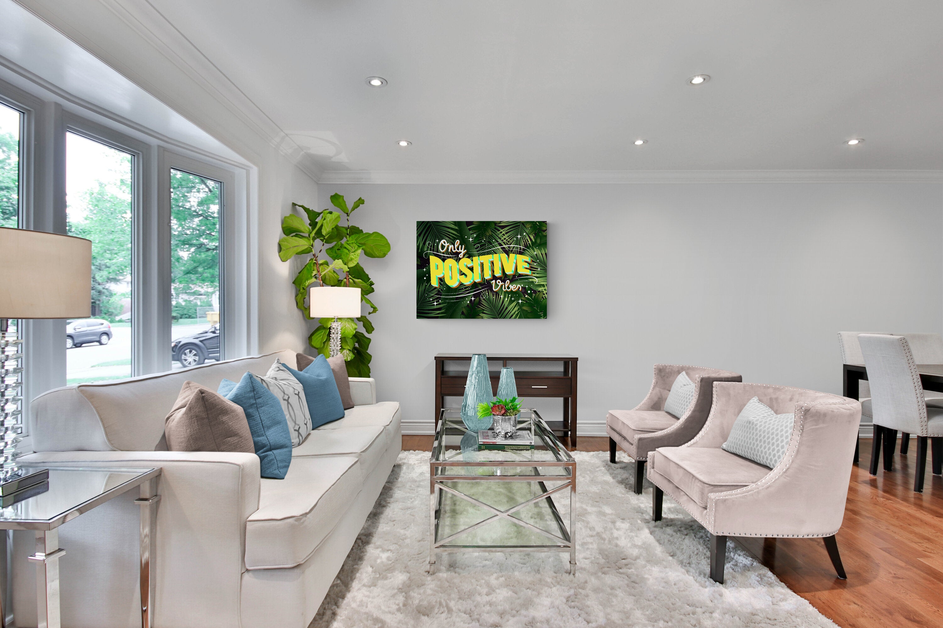 Positive Vibes - Acrylglas