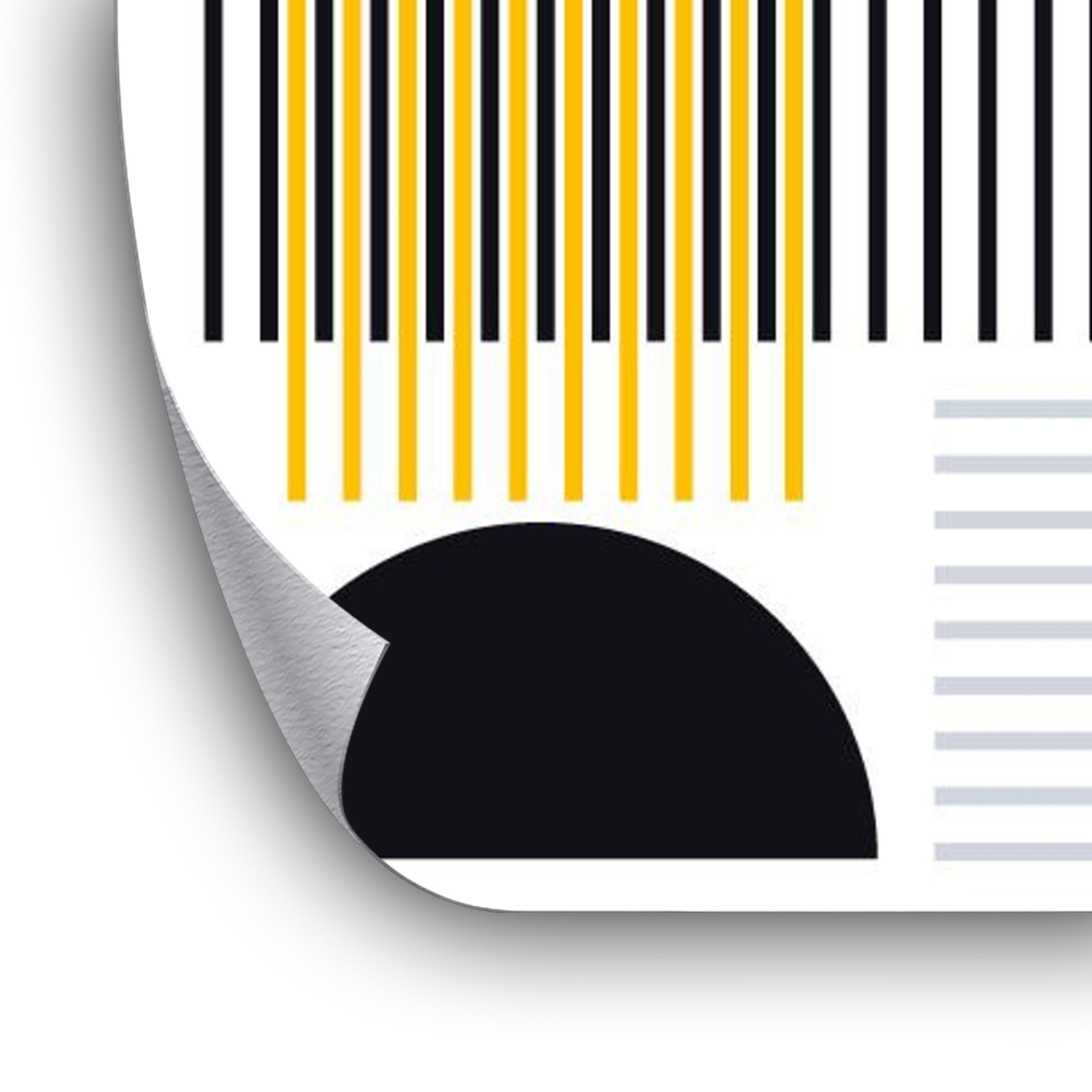 Black Vertical Contrast - Leinwandbild