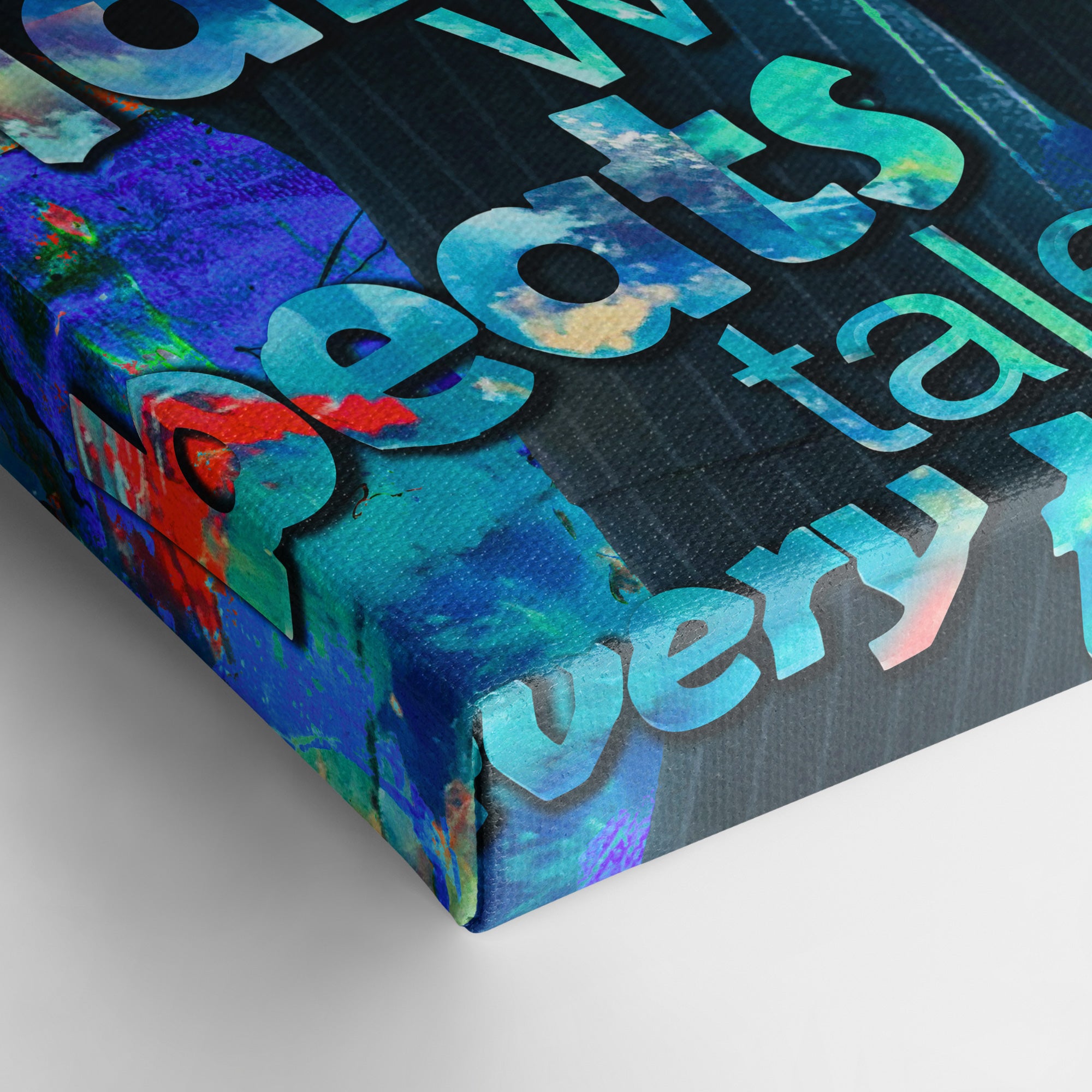 Hard Work Beats Talent 2.0 - Leinwandbild