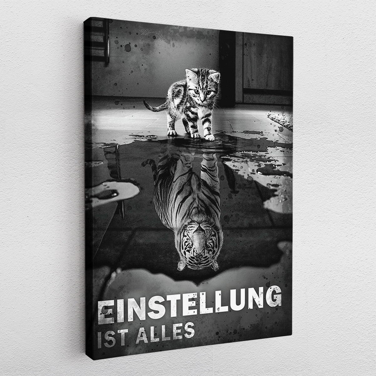 Small Cat, Big Dreams - Leinwandbild