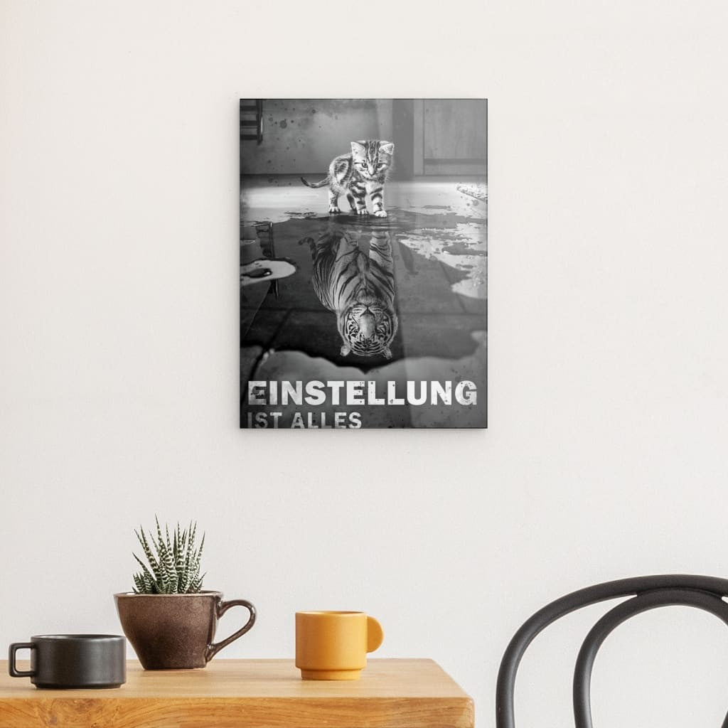 Small Cat, Big Dreams - acrylic glass