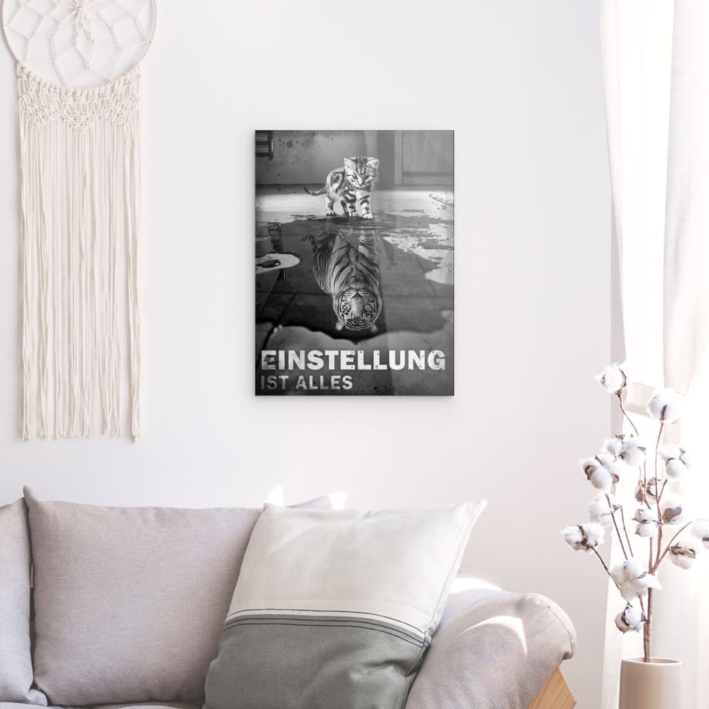 Small Cat, Big Dreams - acrylic glass