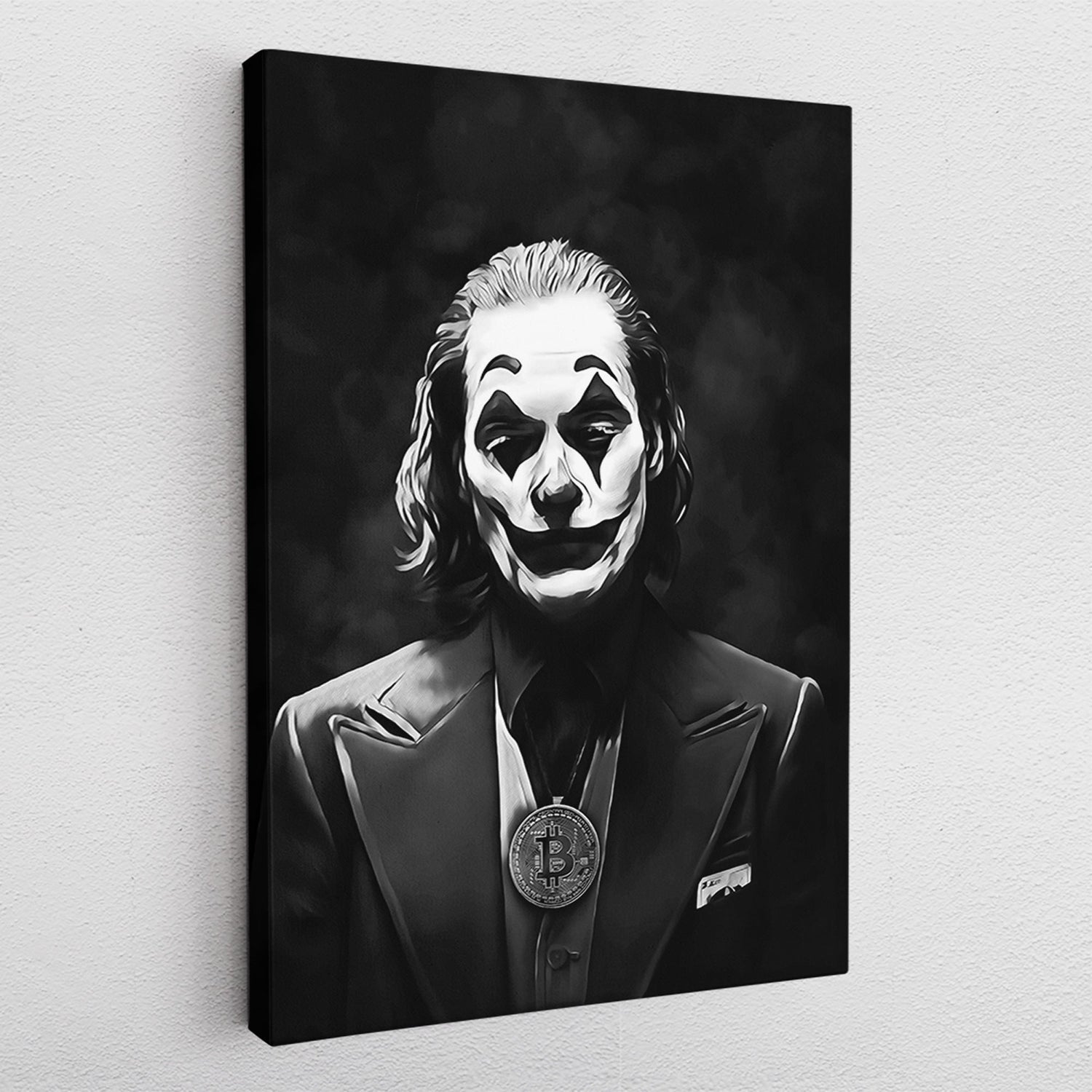 Ein Kunstwerk voller Intensität: „Joker’s Face“ als Leinwandbild