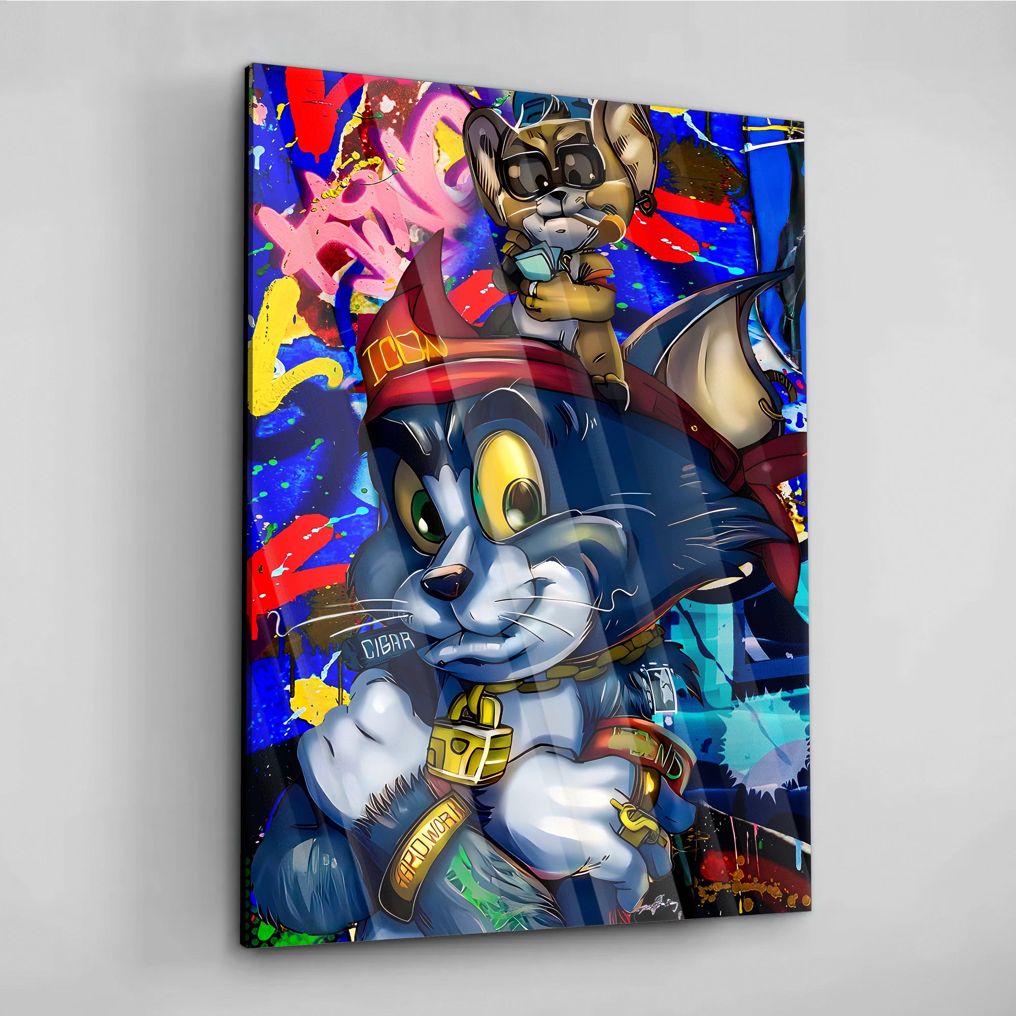 Tom & Jerry's Bling - Alu Acrylglas