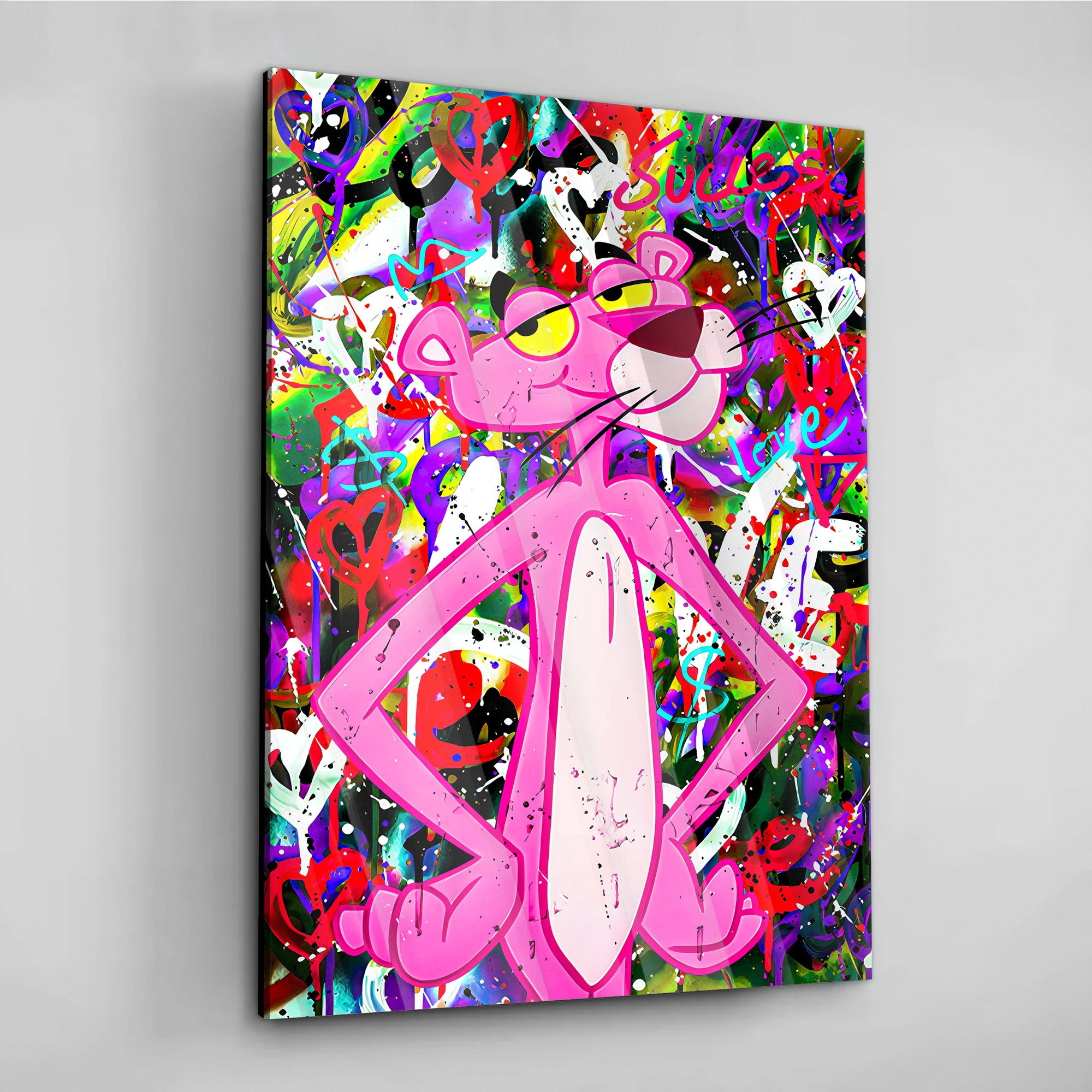 Pink Panther Love - canvas picture