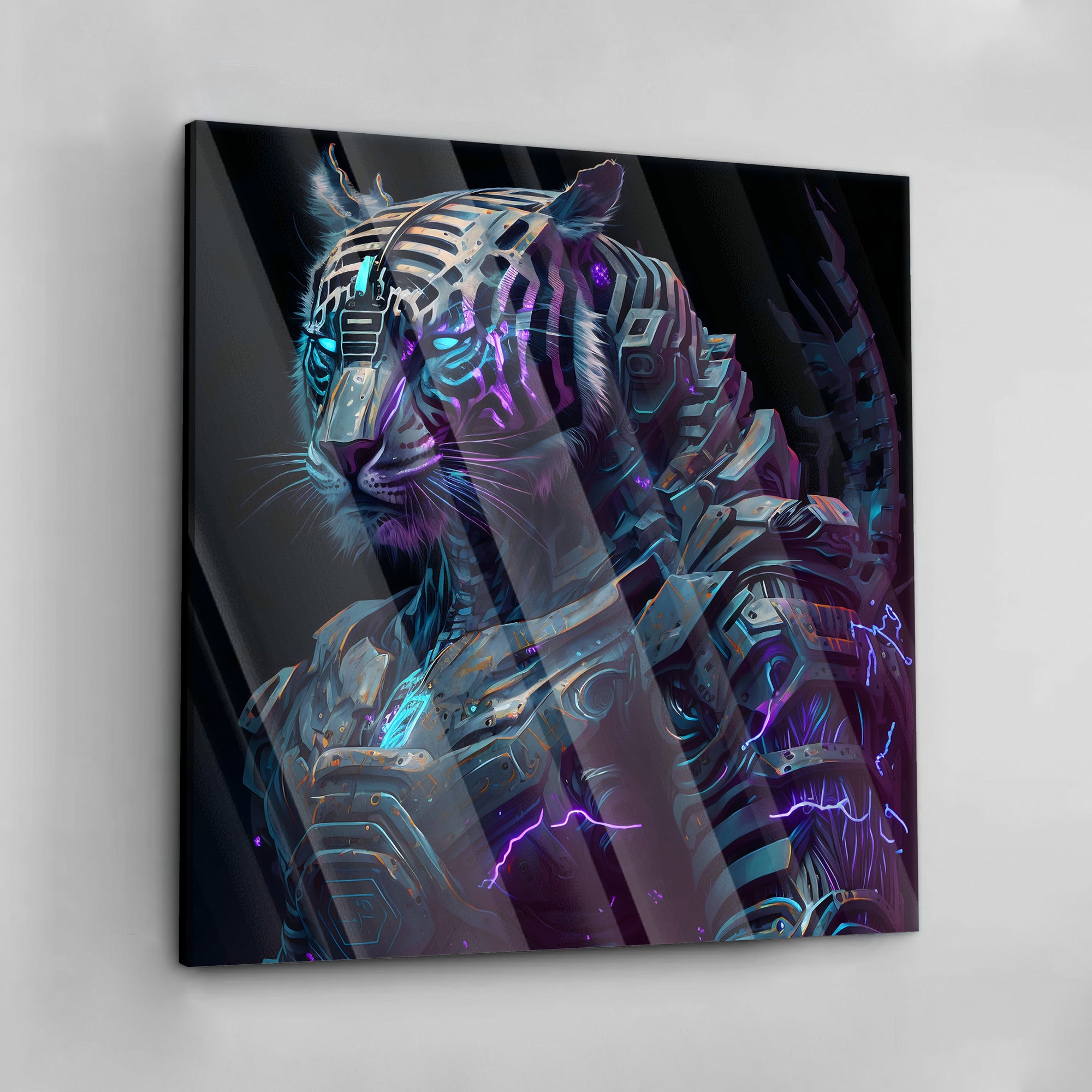 Cyber Tiger - Leinwandbild