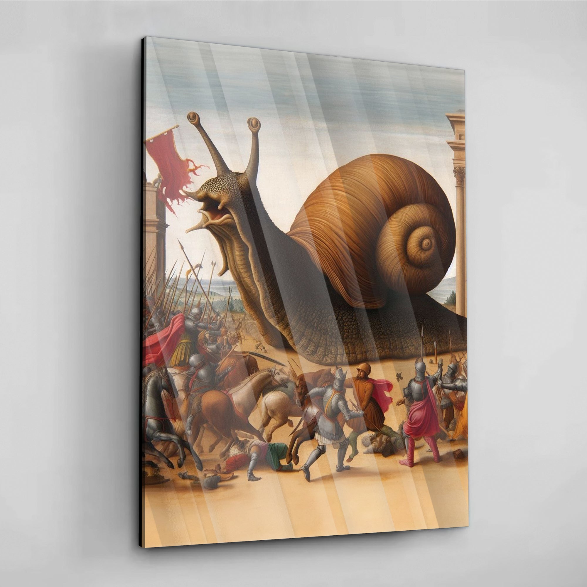 Snail Battle -  Alu Acrylglas