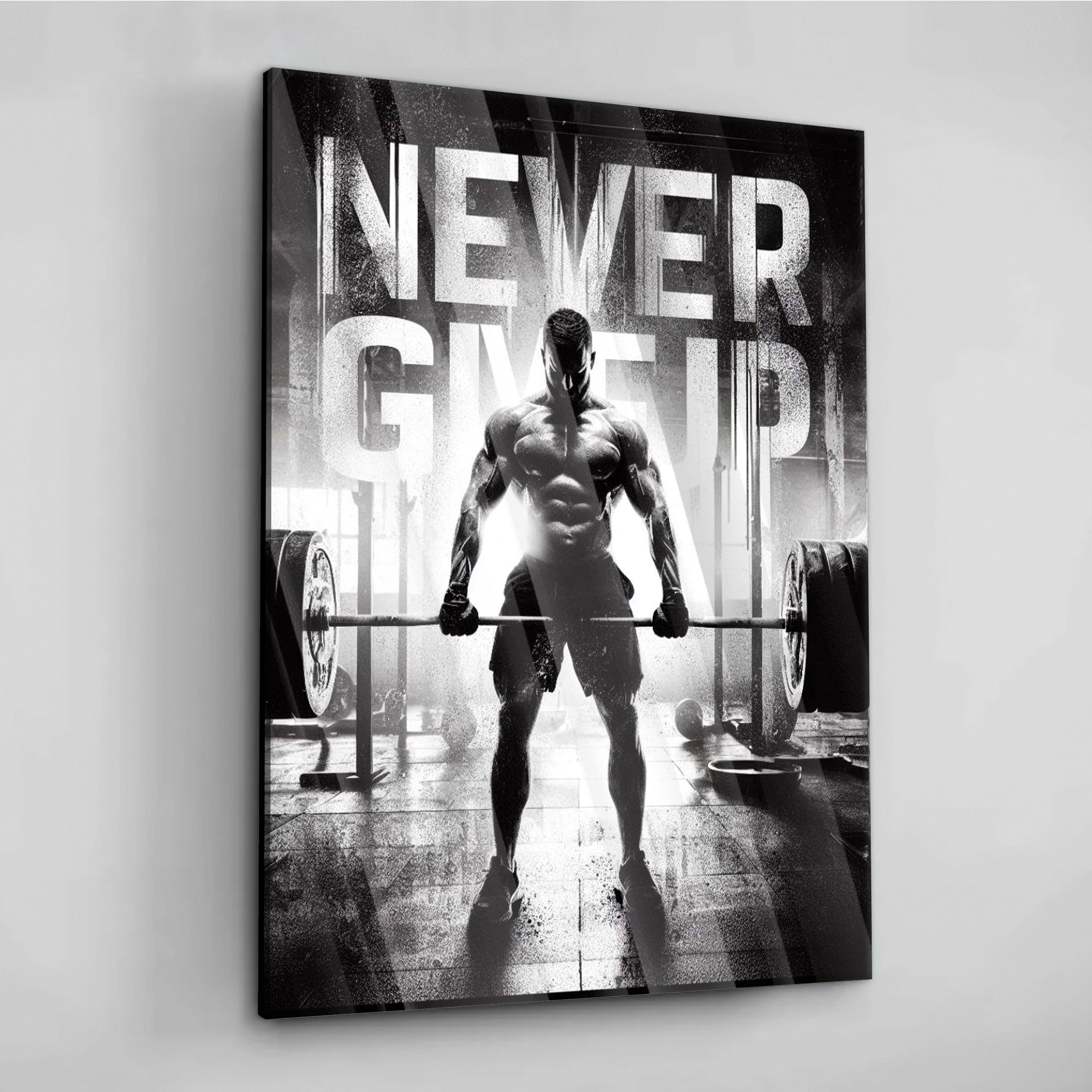 Never Give Up - Leinwandbild