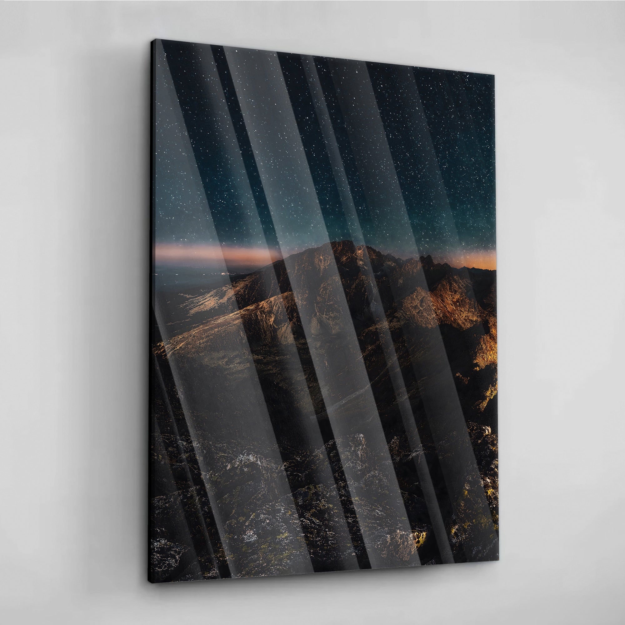 Mountain Night - aluminum acrylic glass