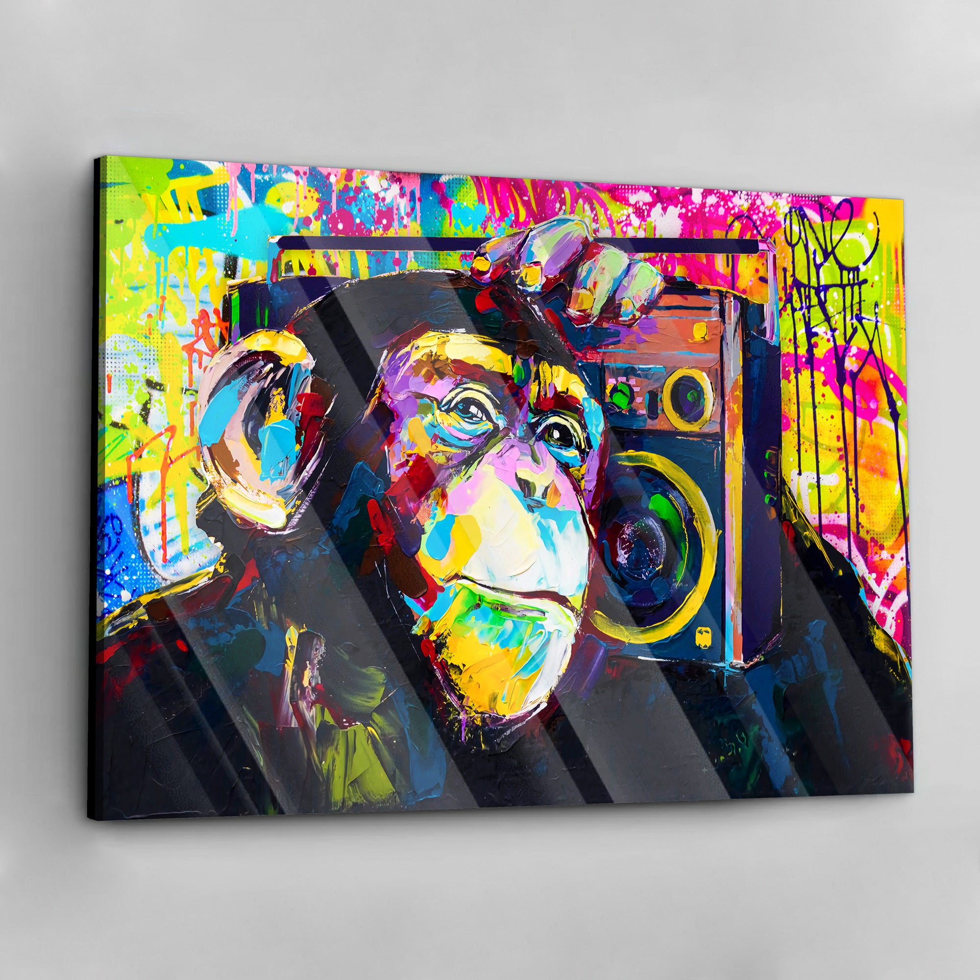 Monkey Jam - aluminum acrylic glass