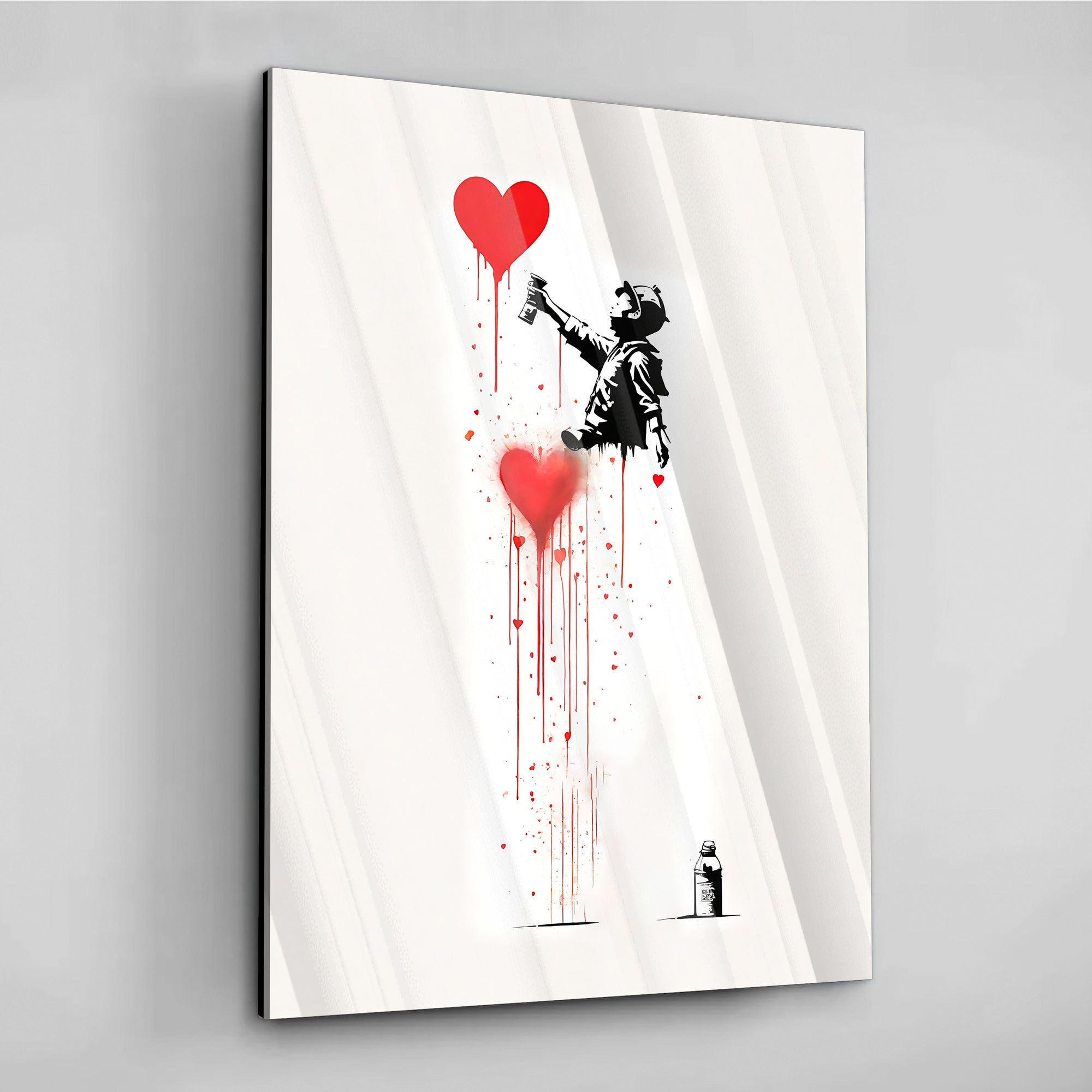 Banksy Love's Graffiti - Leinwandbild