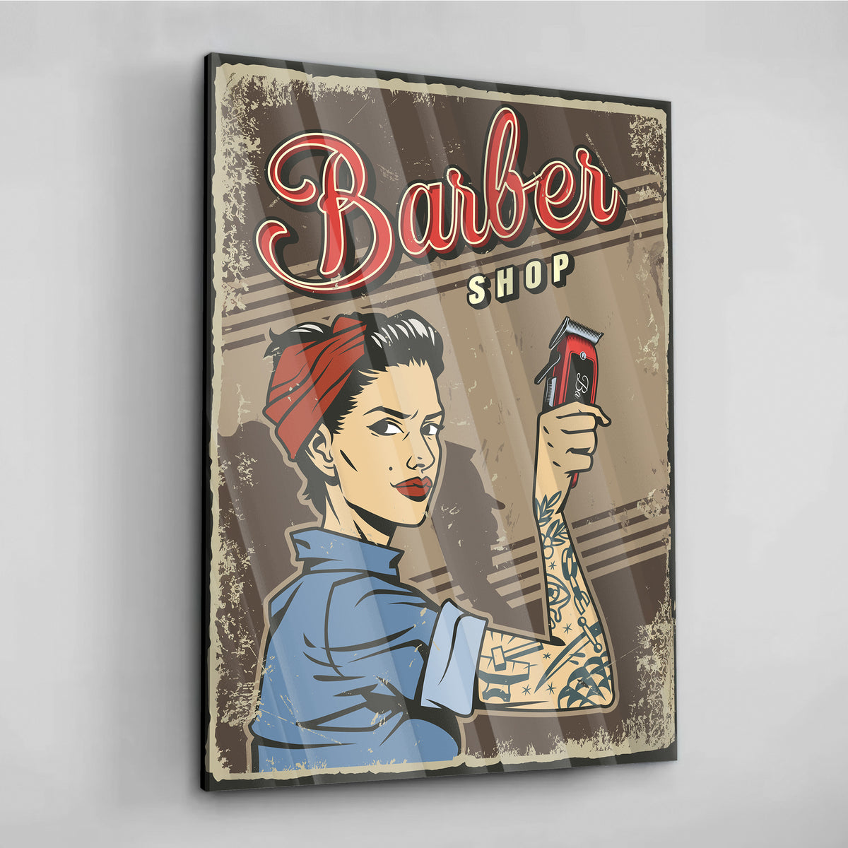 Barber Chic - Alu-Acrylglas