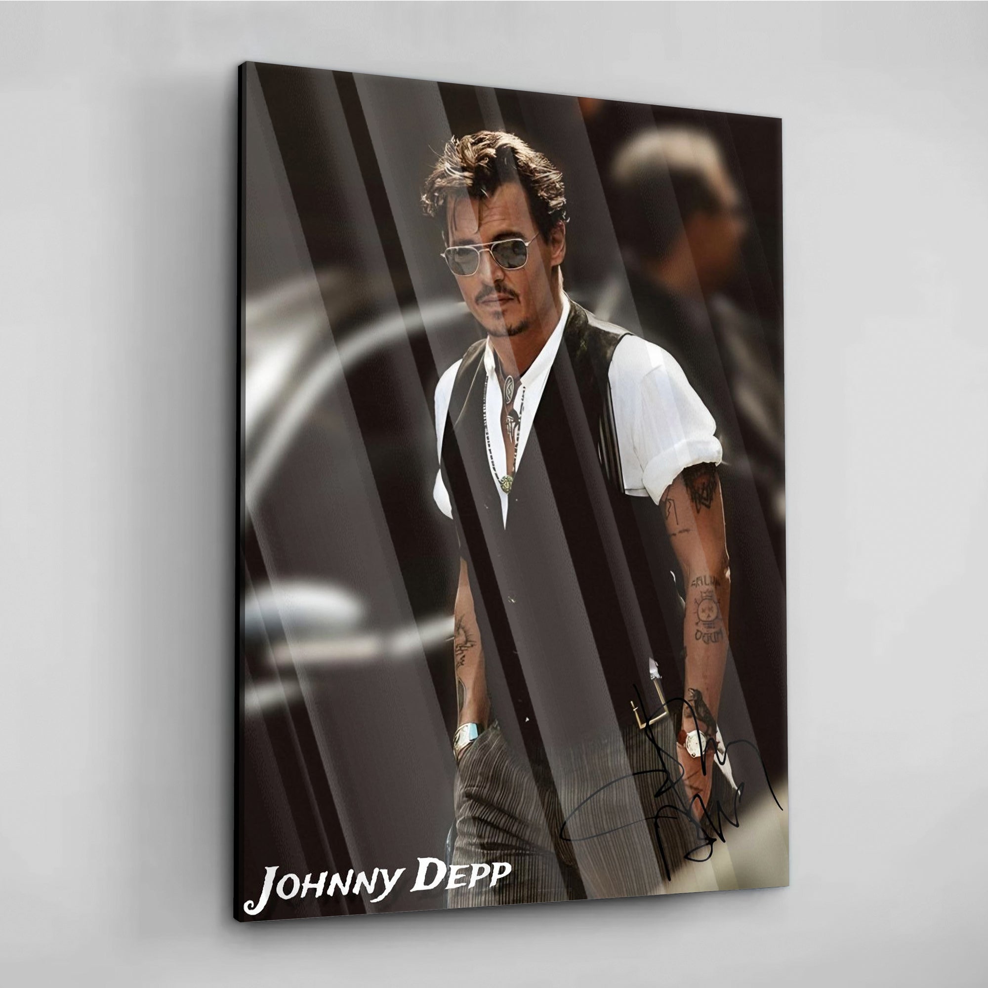 Stylish Johny Depp - Leinwandbild