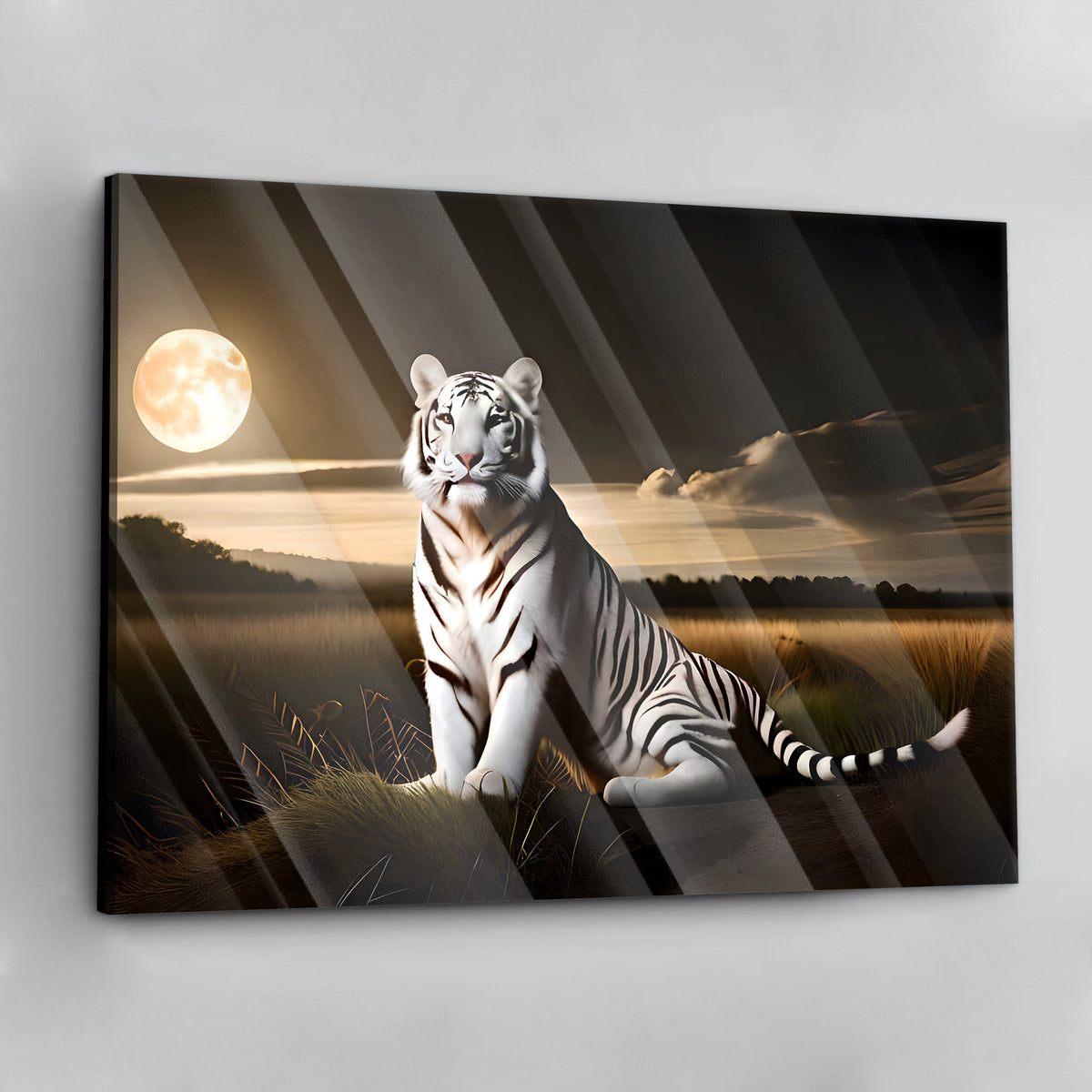 Moonlight Tiger - Alu Acrylglas