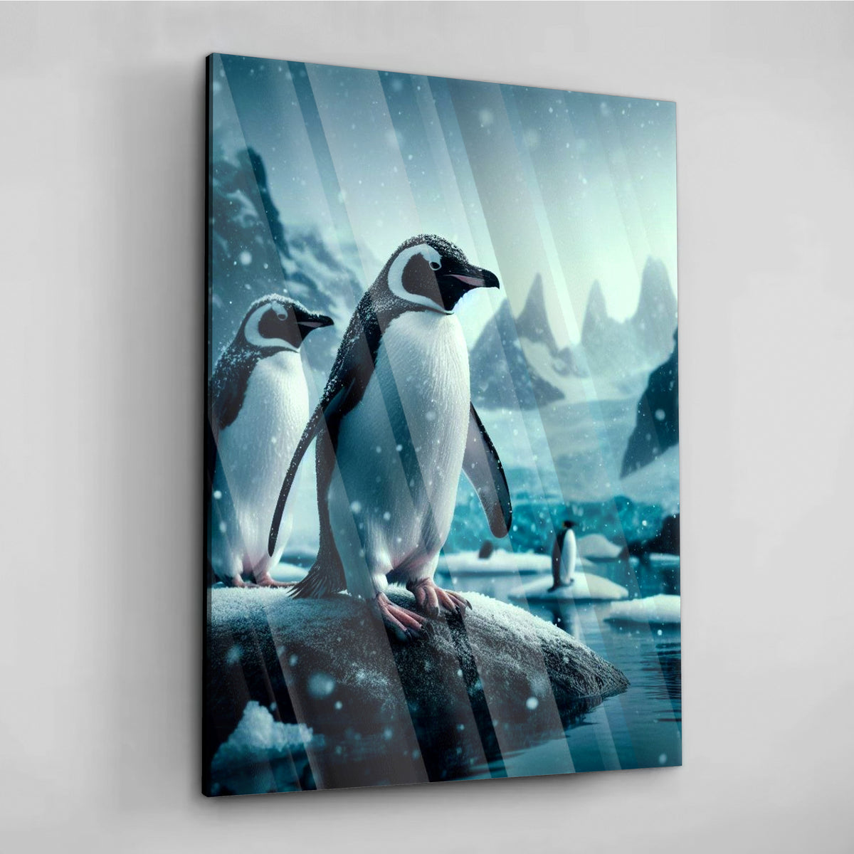 Snowy Penguin - Alu Acrylglas