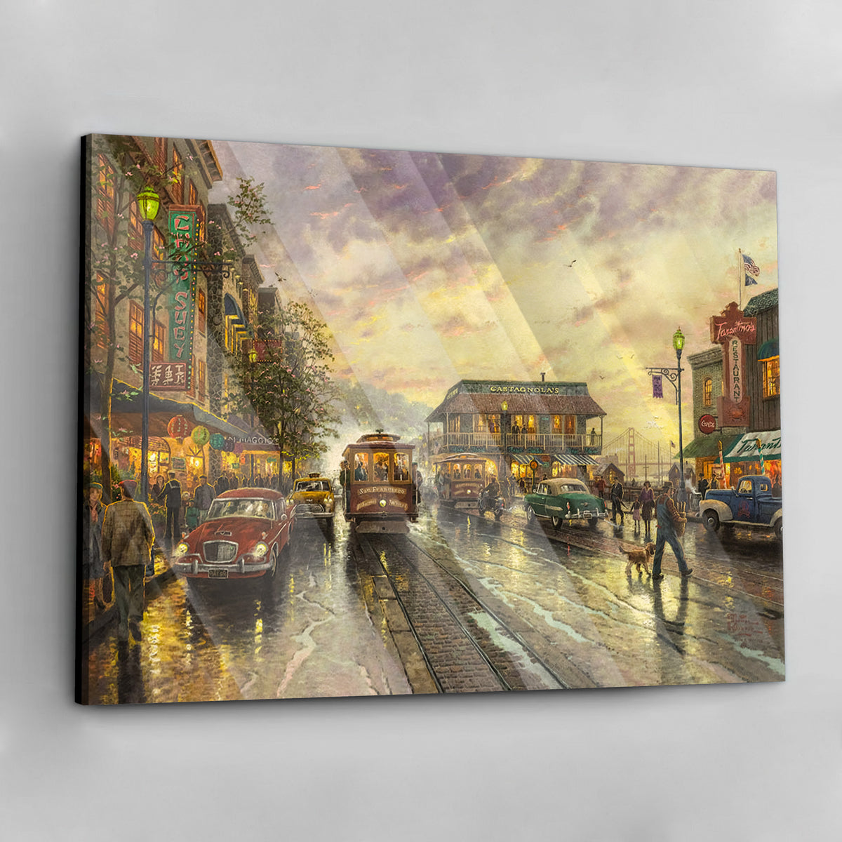 Rainy City - Alu Acrylglas