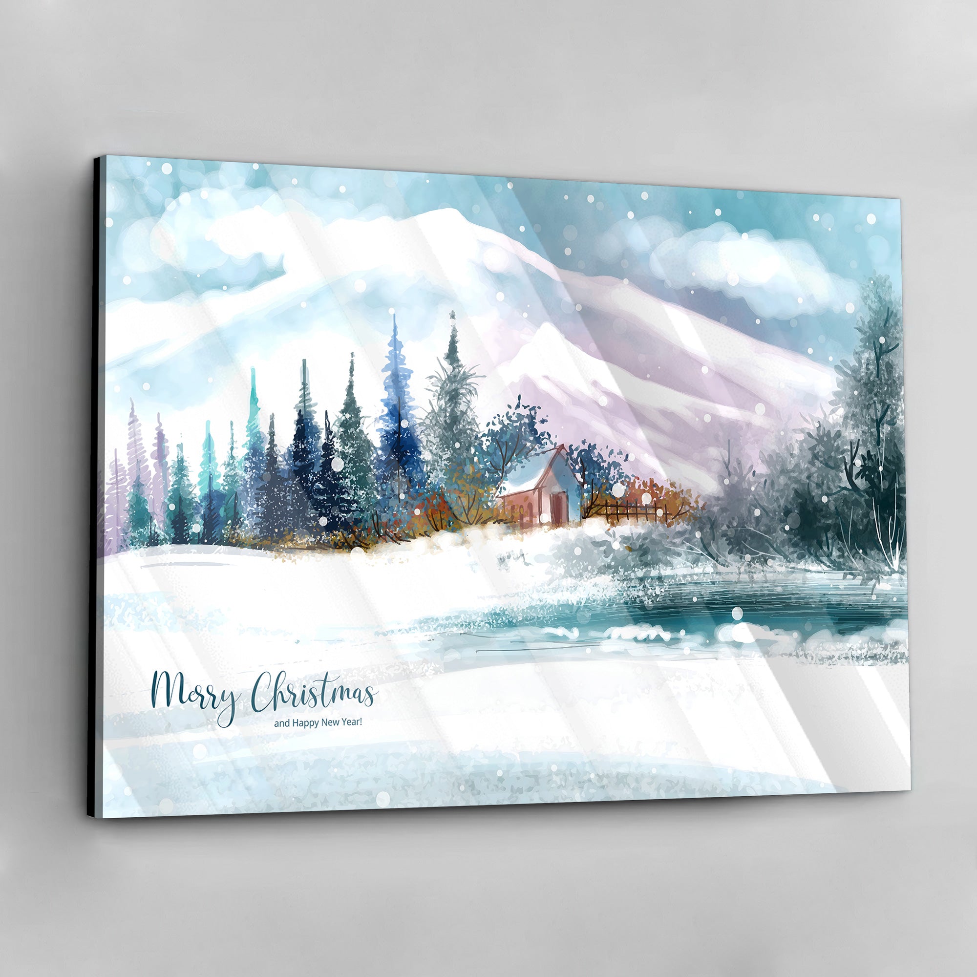 Holiday Cabin - aluminum acrylic glass