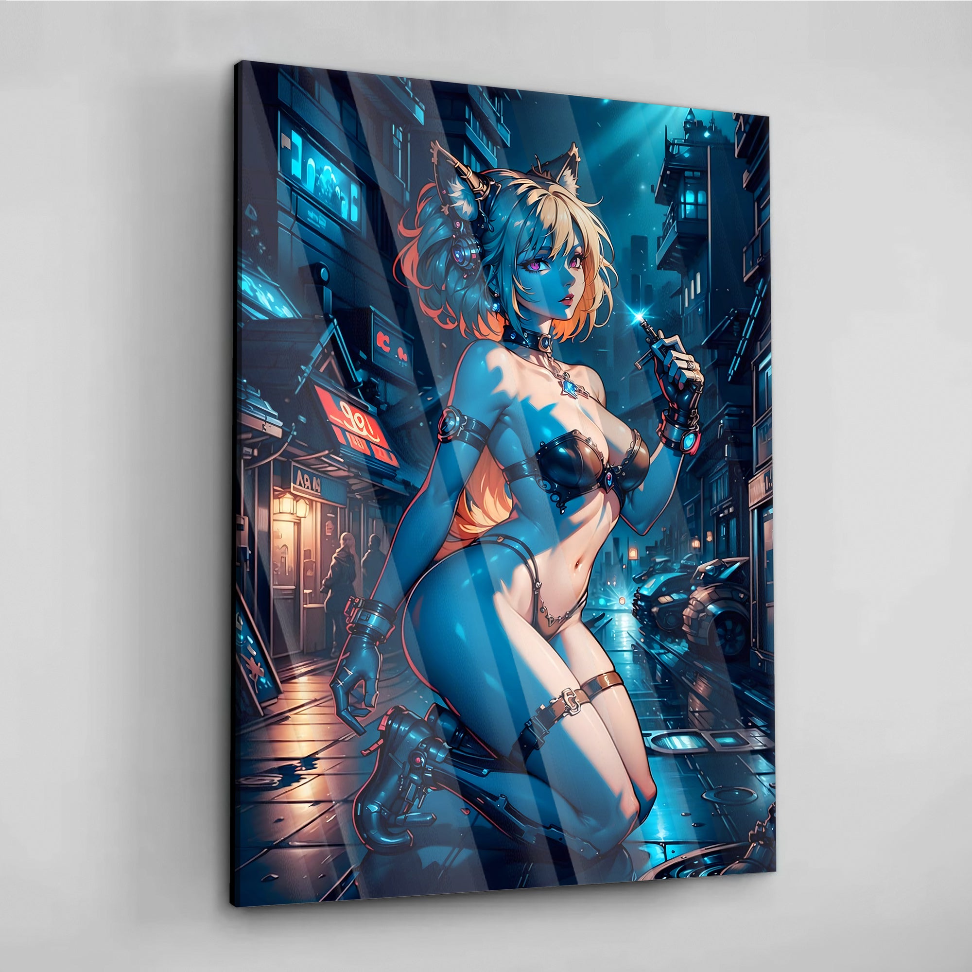 Catgirl Charmer - aluminum acrylic glass