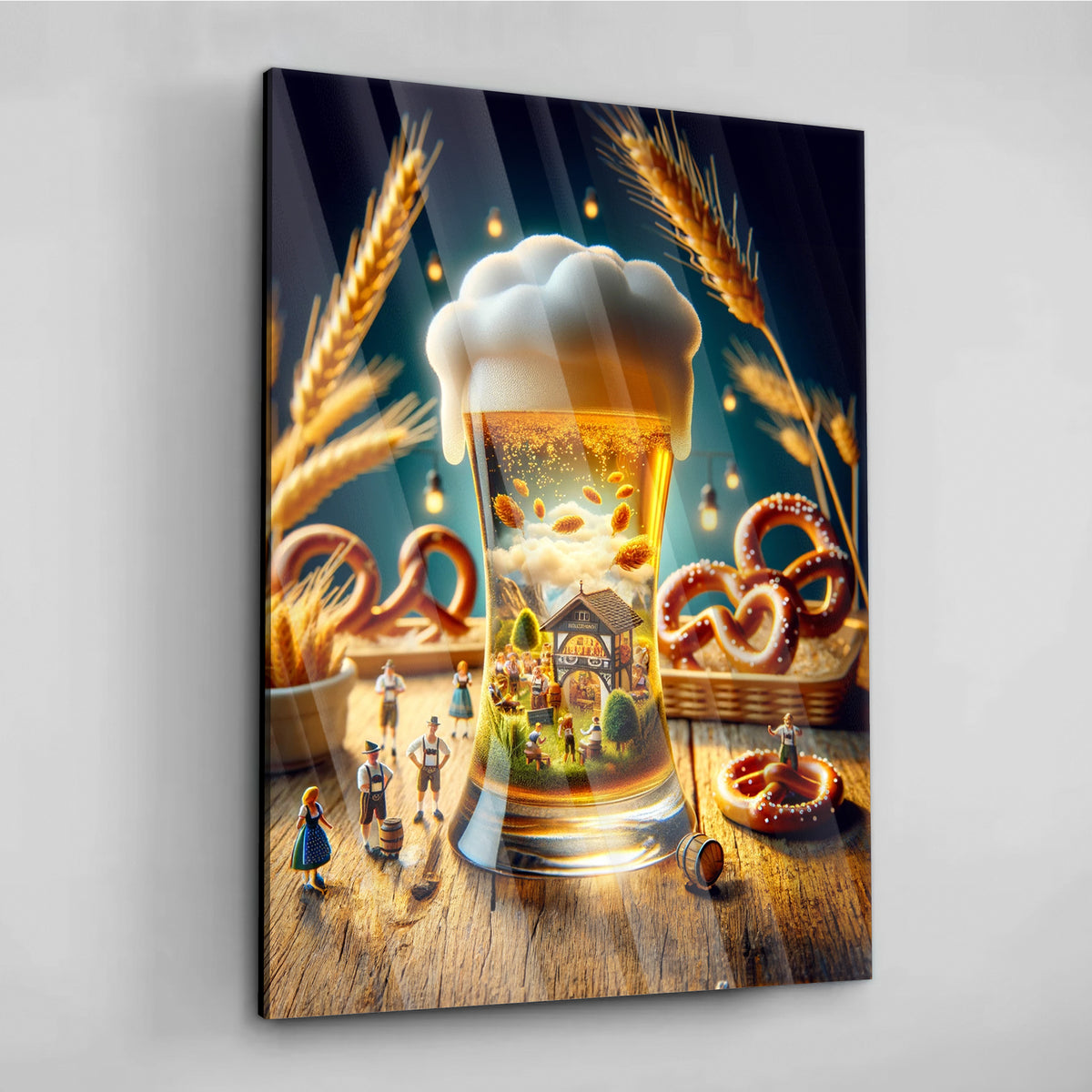 Beer Village - Alu-Acrylglas