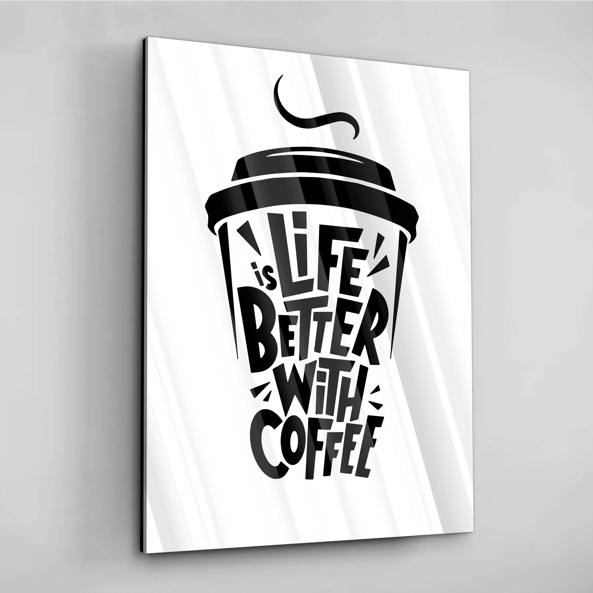 Caffeine Mantra - Alu-Acrylglas