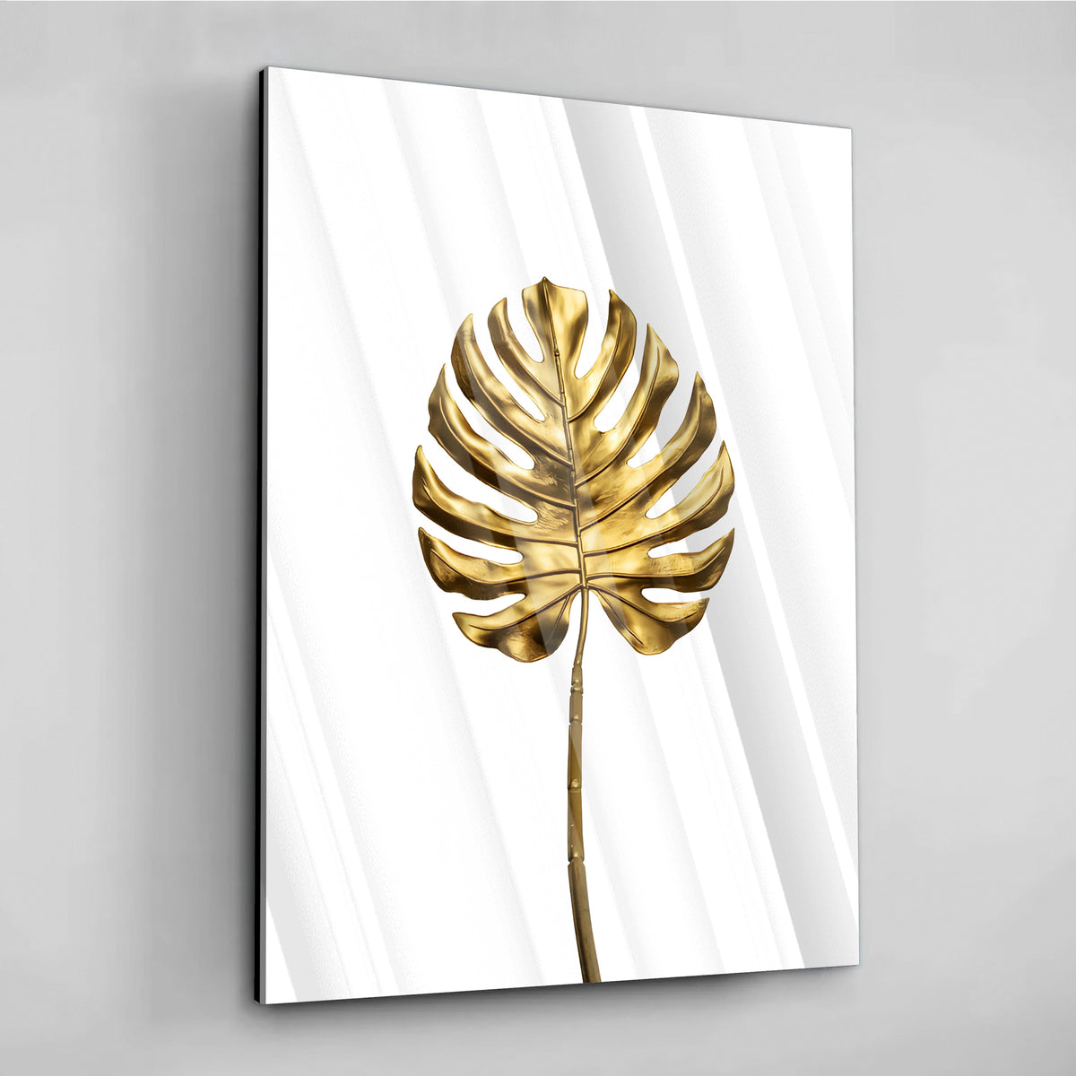 Golden Plant - Alu Acrylglas