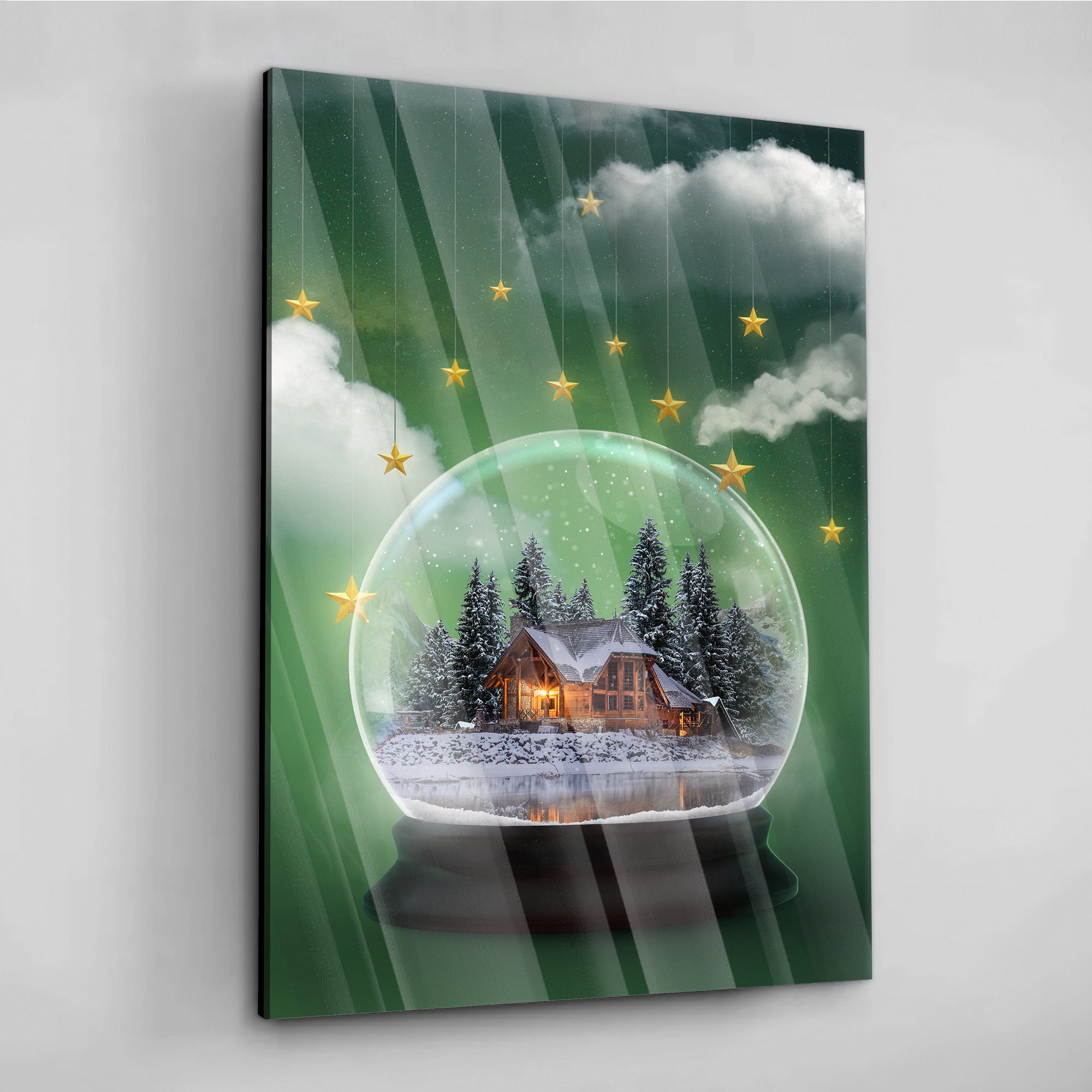 Magical Snow Globe - aluminum acrylic glass