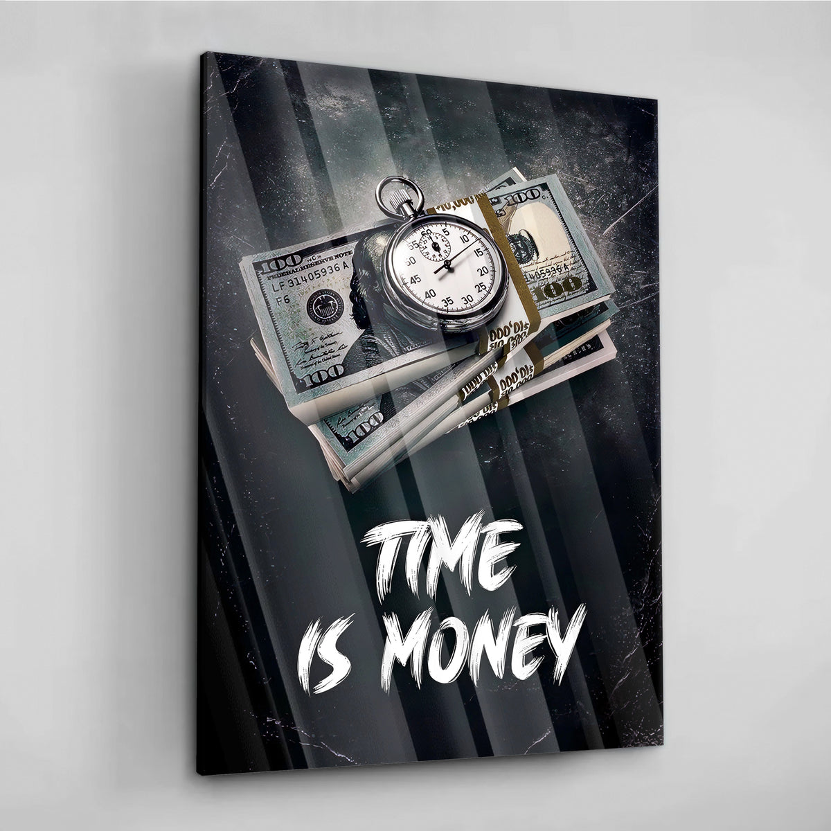 Time Is Money 2.0 - Alu Acrylglas