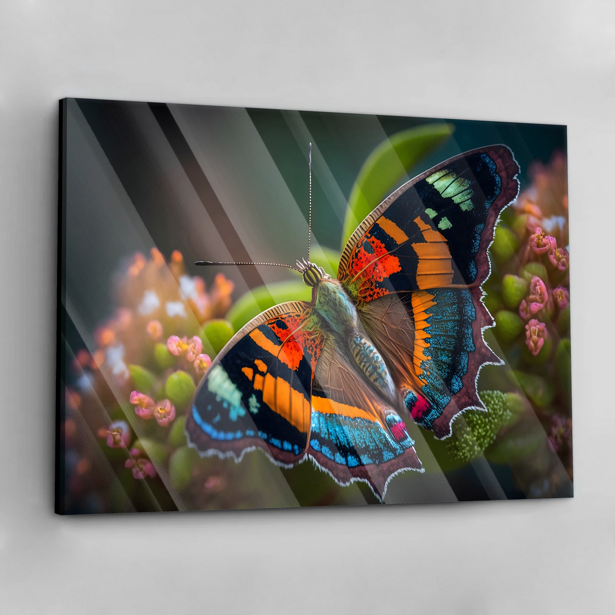 Colorful Butterfly - aluminum acrylic glass