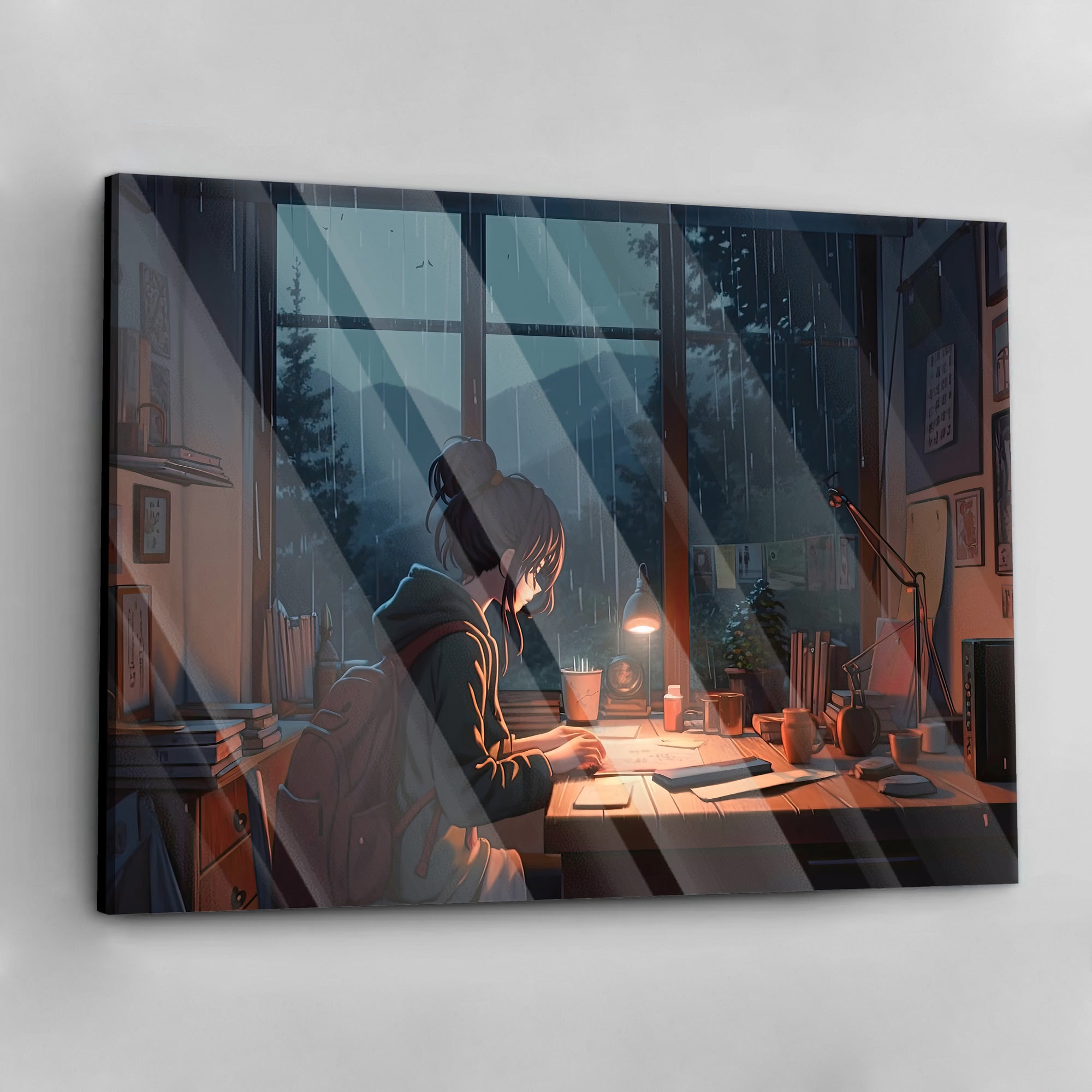 Studious Solitude - aluminum acrylic glass