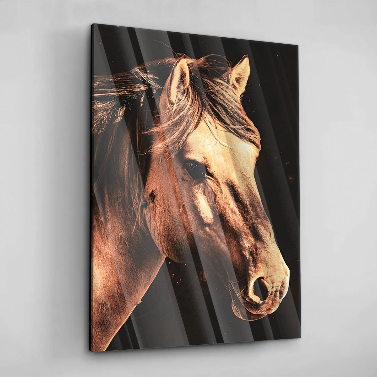 Majestic Horse Gaze - Alu Acrylglas