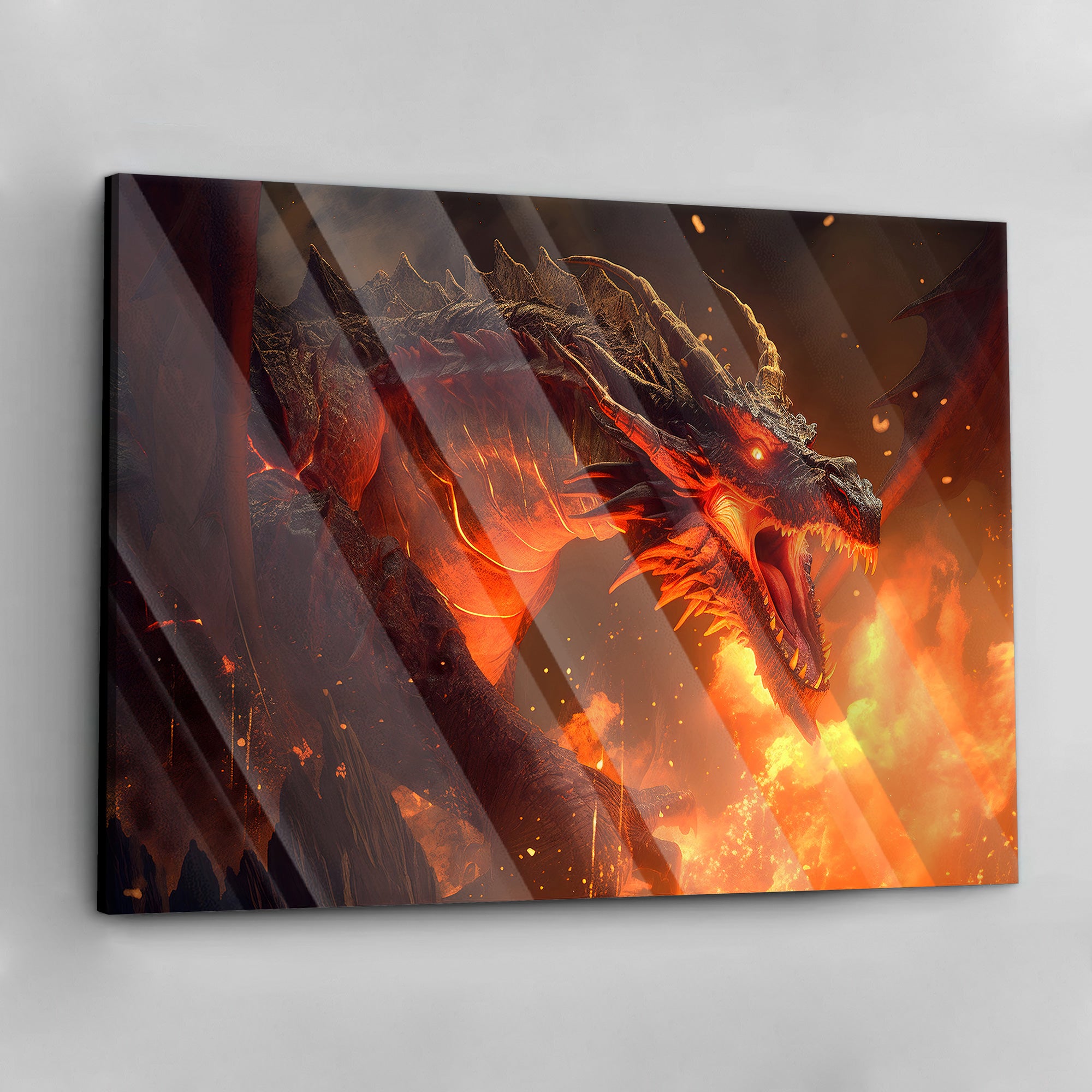 Fire Dragon - canvas picture