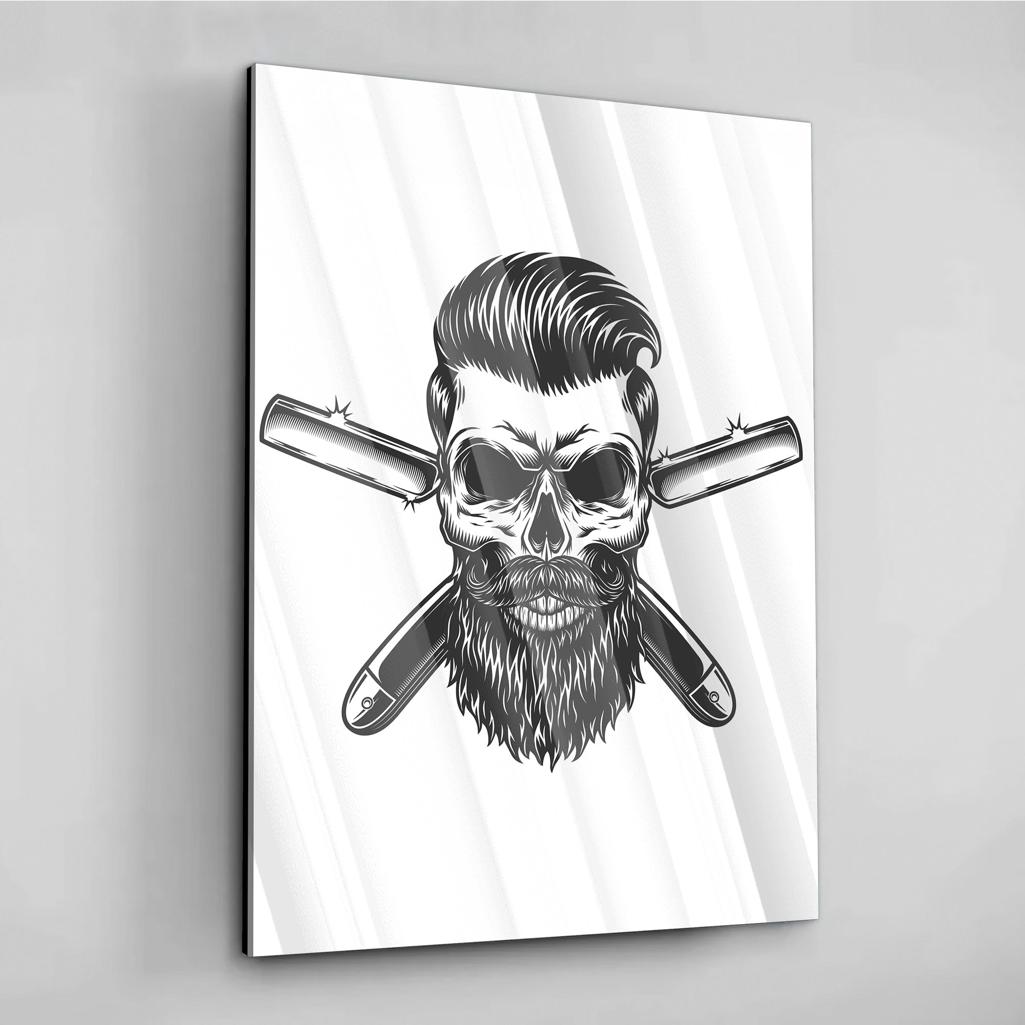 Barber Skull - Leinwandbild