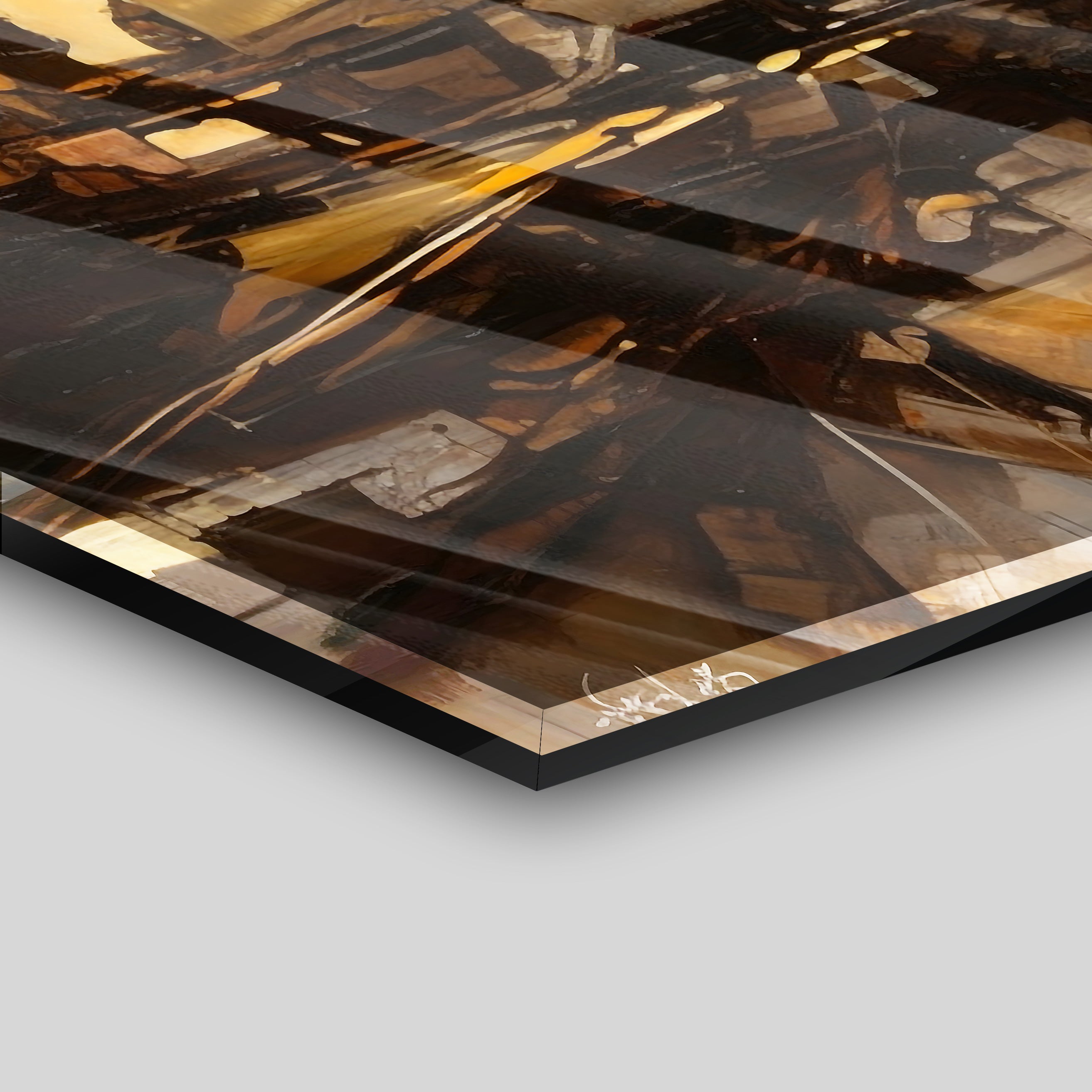 Golden Hues - aluminum acrylic glass