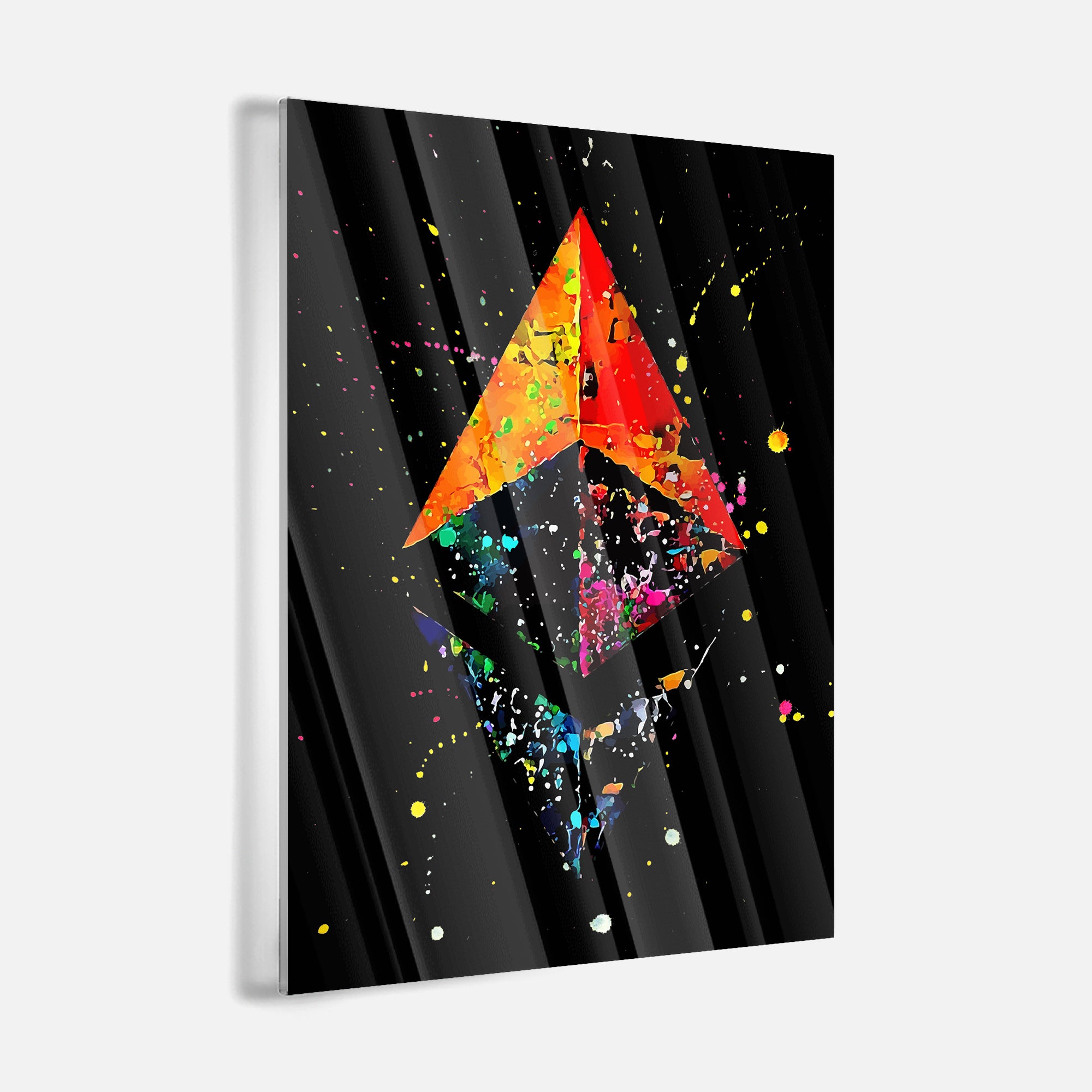 Psychedelic Triangle Groove - acrylic glass