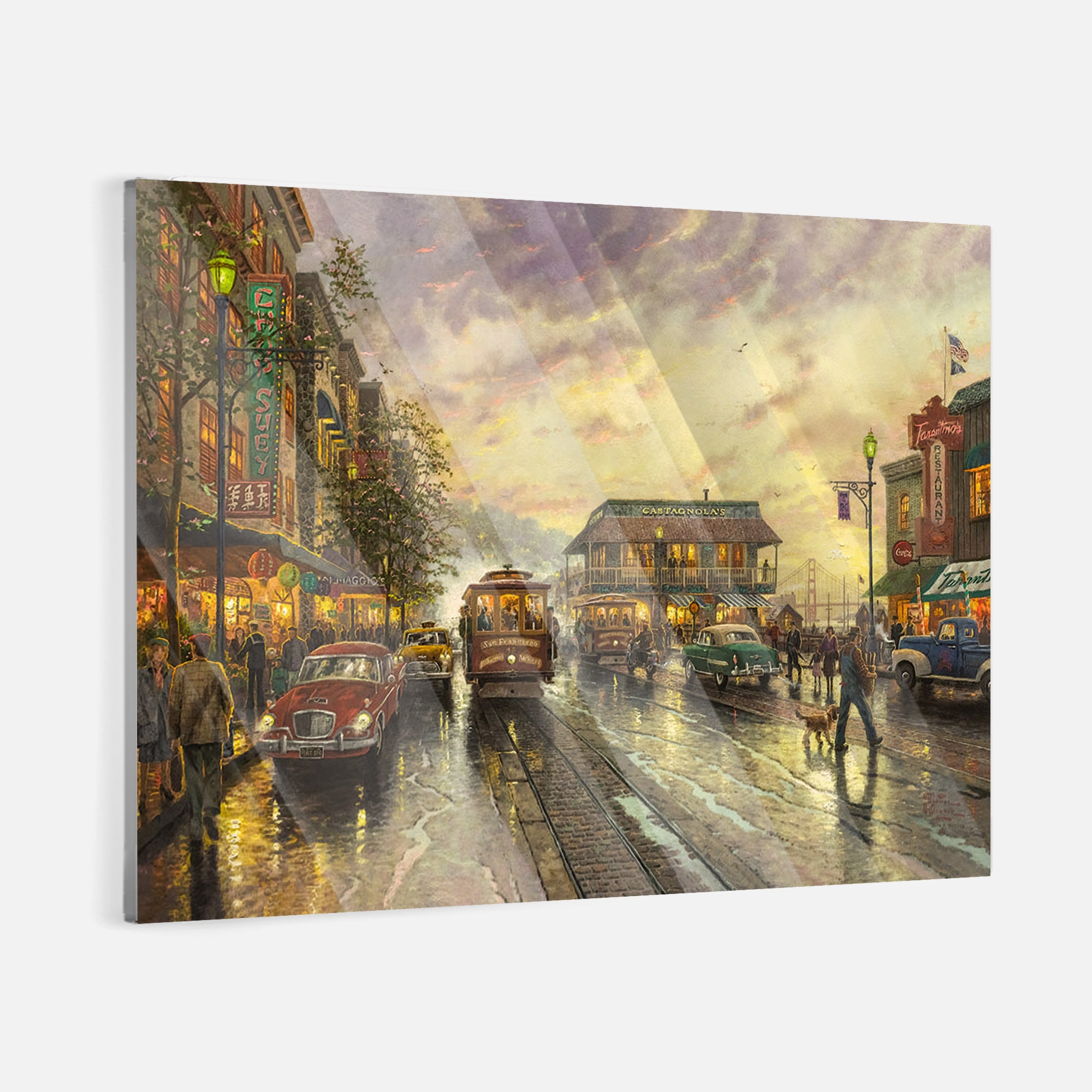 Rainy City - canvas picture