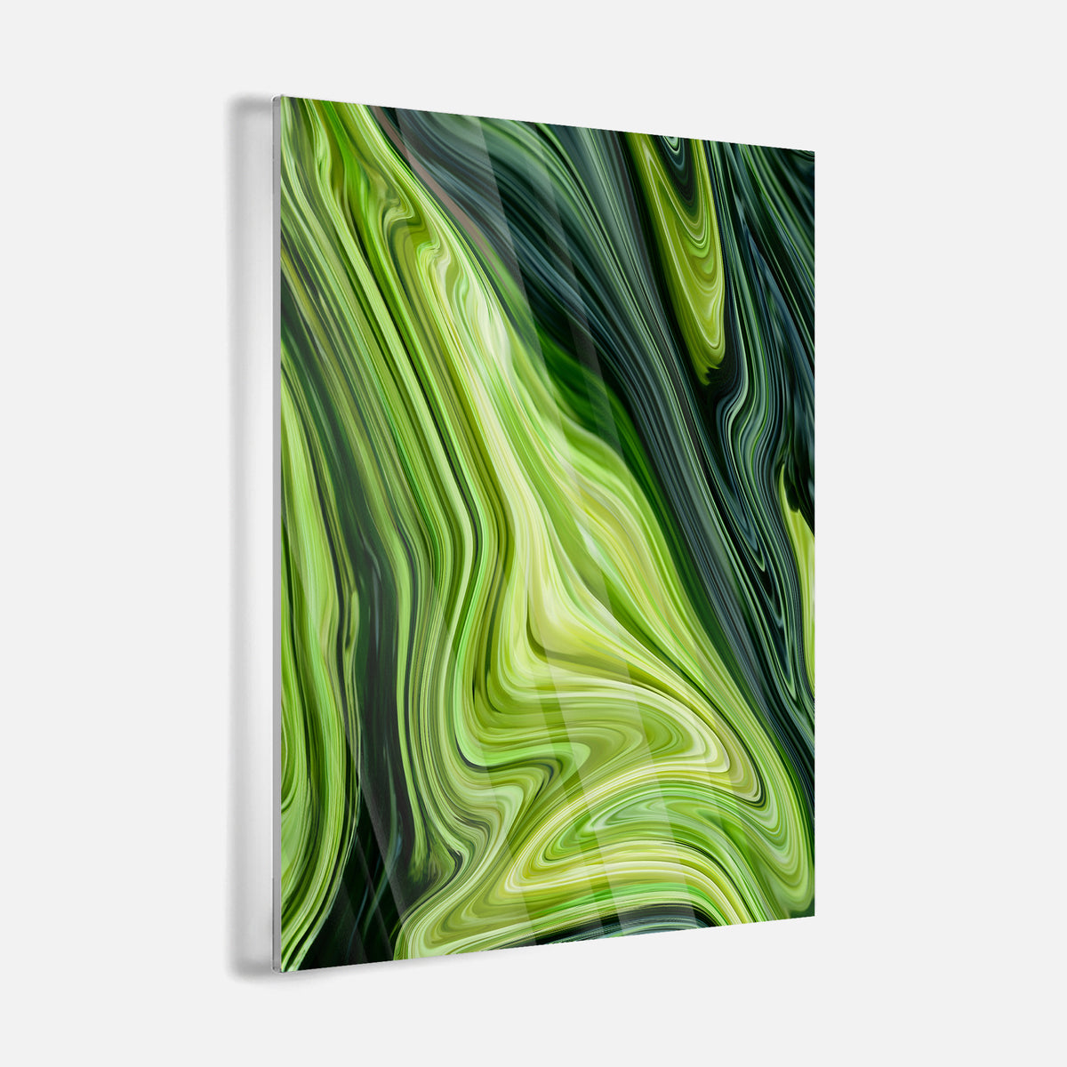 Green Fluidart - Acrylglas