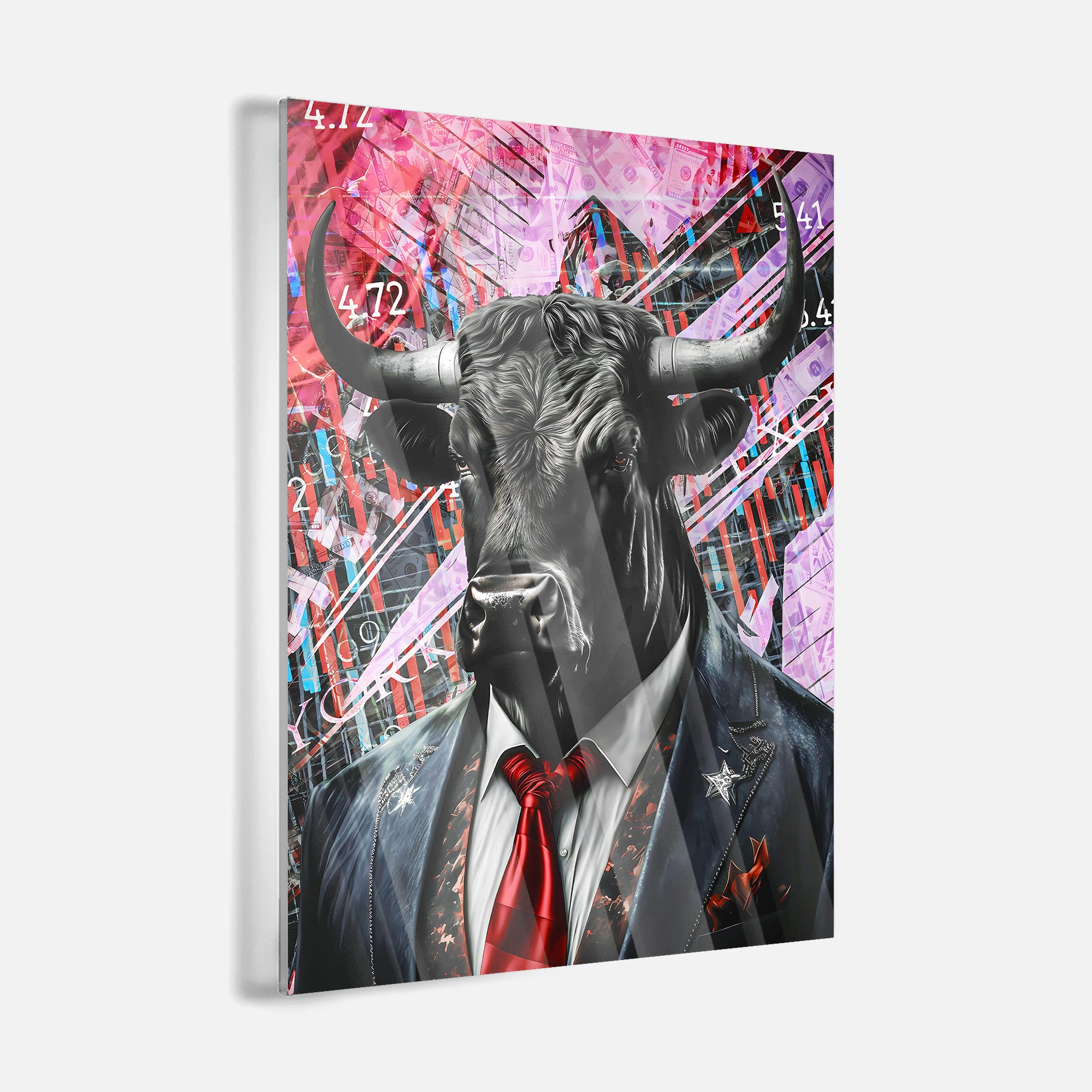 Bull Market Red - акрилно стъкло