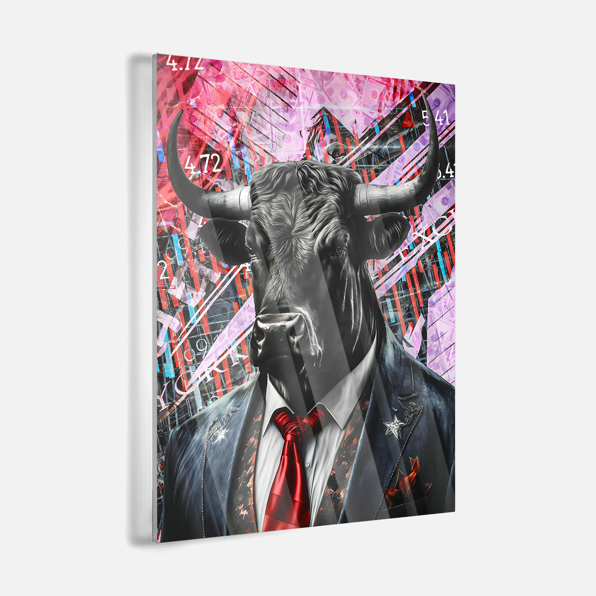 Bull Market Red - акрилно стъкло