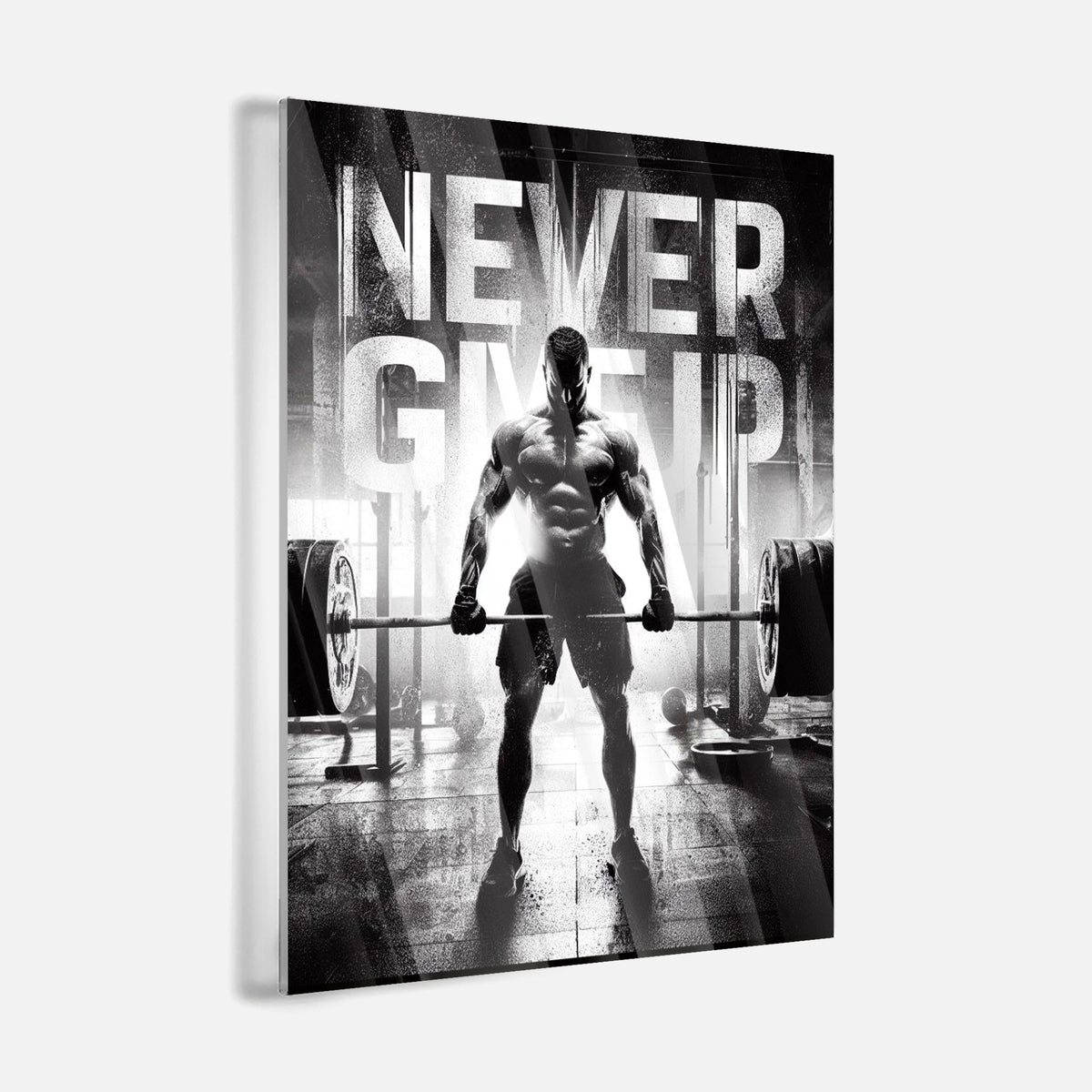 Never Give Up - Acrylglas